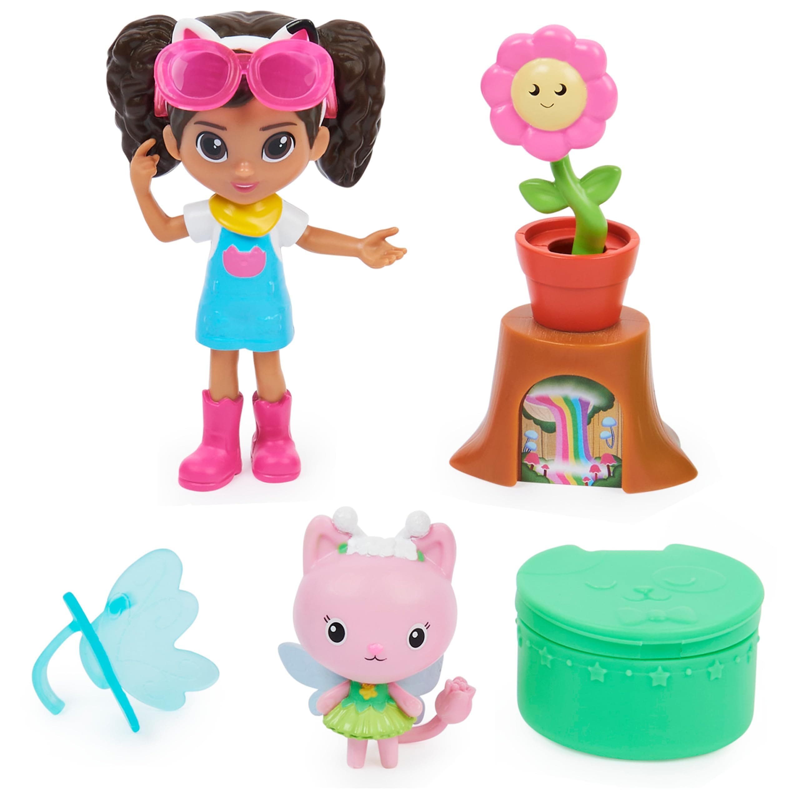 Gabby's Dollhouse Flowerrific Garden Set with 2 Toy Figures,2 Accessories, Delivery and Furniture Piece for Kids