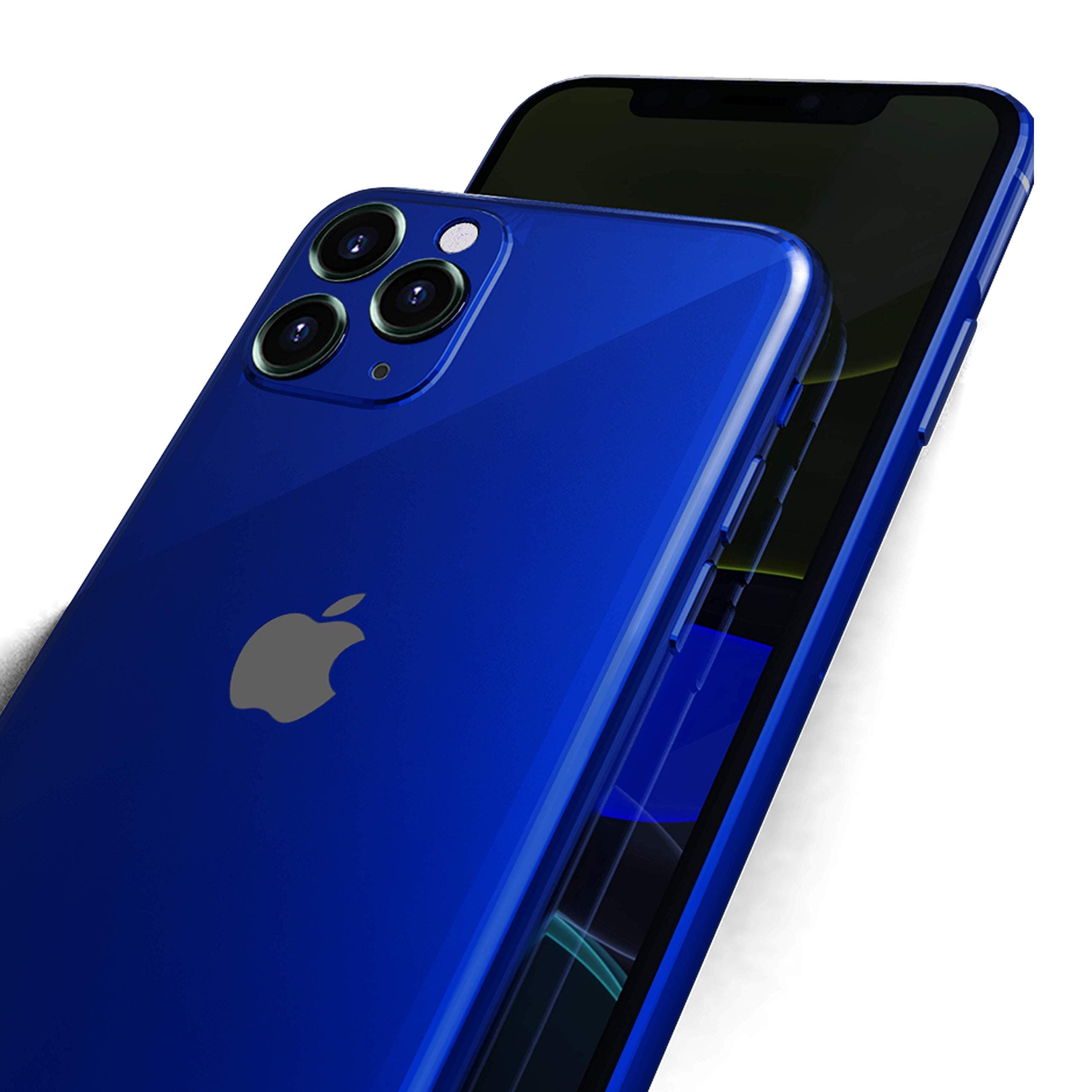 ColorSkin iPhone 11 Pro Wrap Skin Vinyl Sticker Full Body Protective iPhone 11 Pro Skin Film Decal - Matt Classic Blue