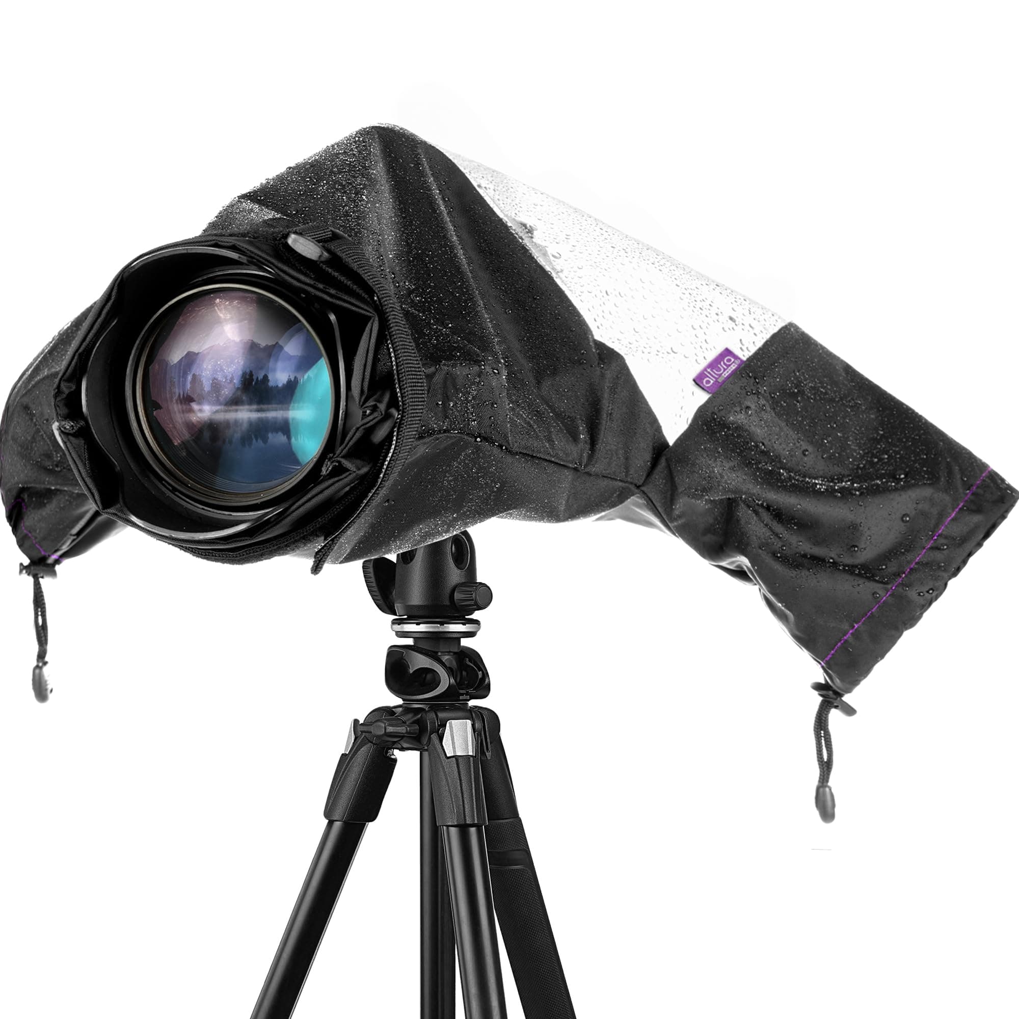 Altura Photo Camera Rain Cover - Professional Waterproof Lens Jacket Covers with Dual Hand Sleeves and Full-Length Zipper - Weather Protector for Canon Nikon Sony Fujifilm DSLR & Mirrorless Cameras