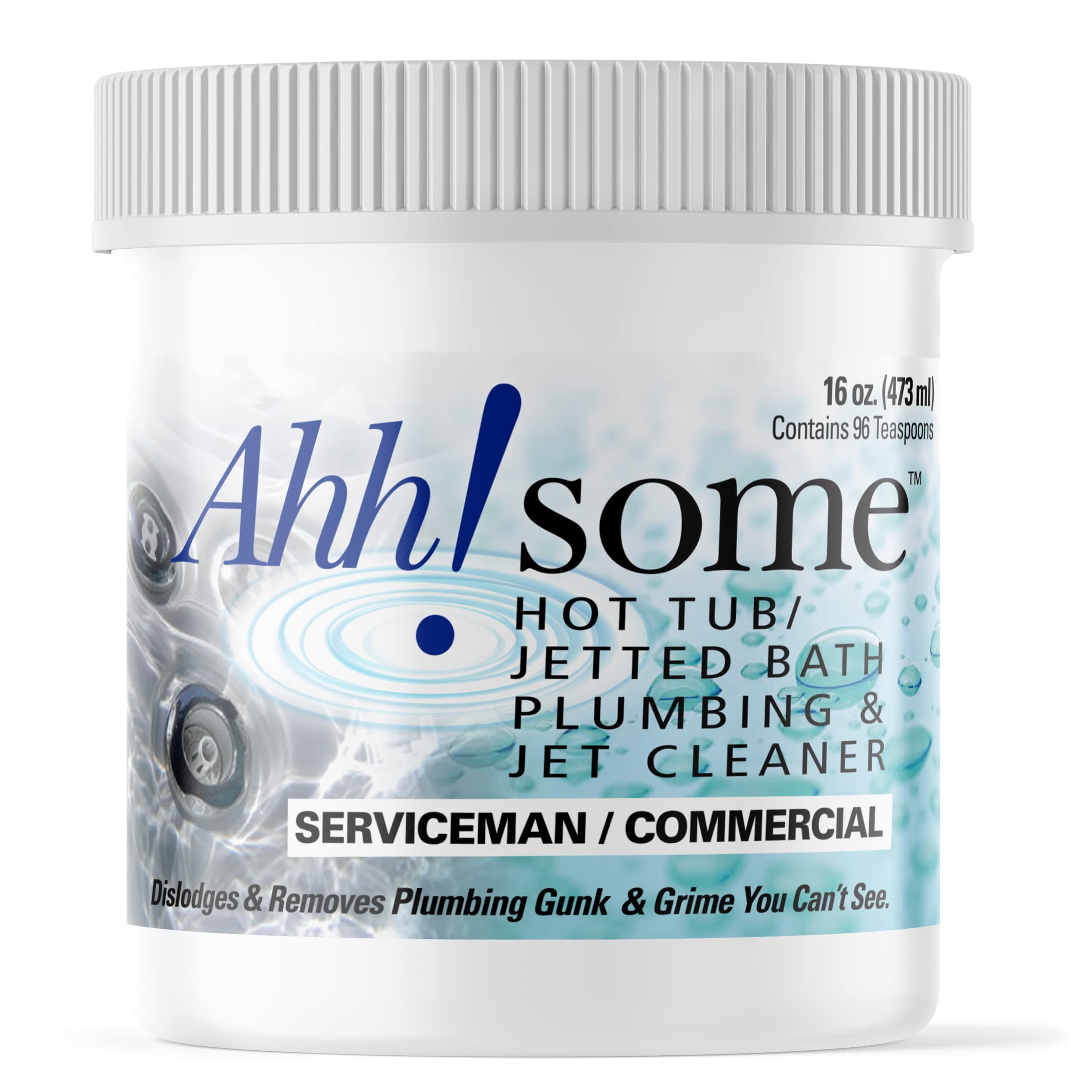 Ahh-Some- Hot Tub Cleaner | Clean Pipes & Jets Gunk Build Up | Clear & Soften Water For Jetted Tub, or Swim Spa | Top Water Clarifier (16 oz)