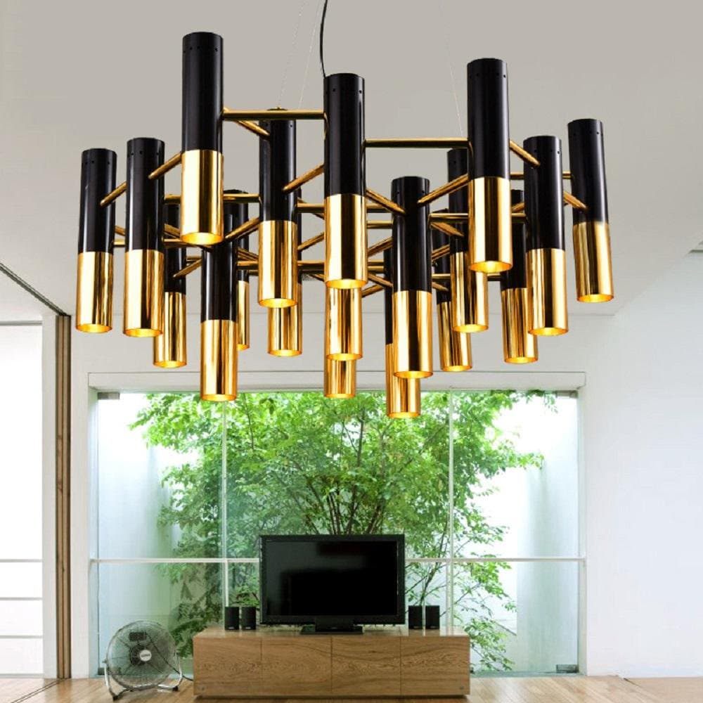 Uzi-First-Rate Chandelier Lighting with Lampshade for Upscale Interior Decoration