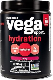 Sport Hydration Electrolyte Powder, Berry - Post Workout Recovery Drink for Women and Men, Vitamin C, Vegan, Keto, Sugar Free, Dairy Free, Gluten Free, Non GMO, 5 oz