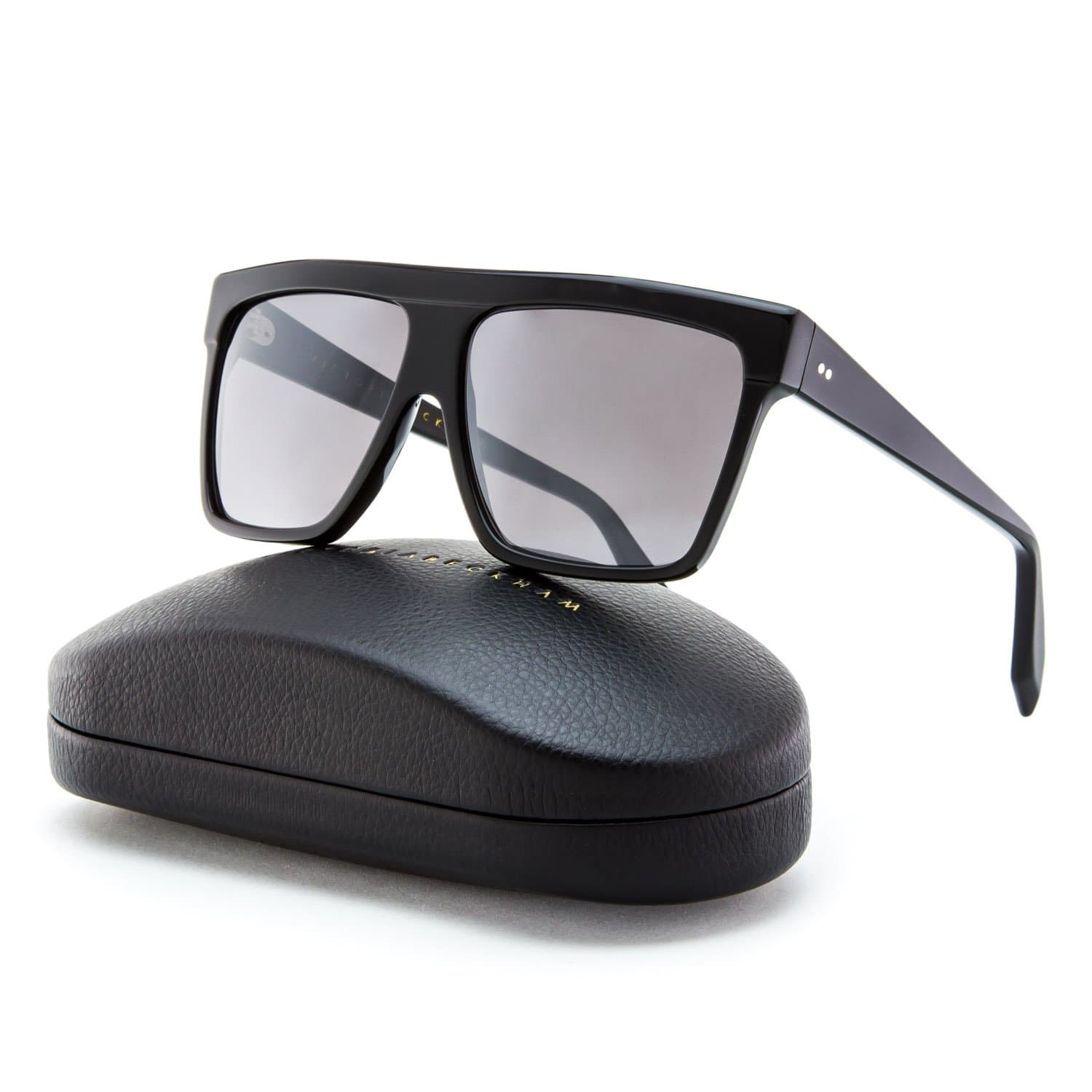 Victoria Beckham Flat Top Sunglasses VBS13 C1 Black Frame/Grey Lens