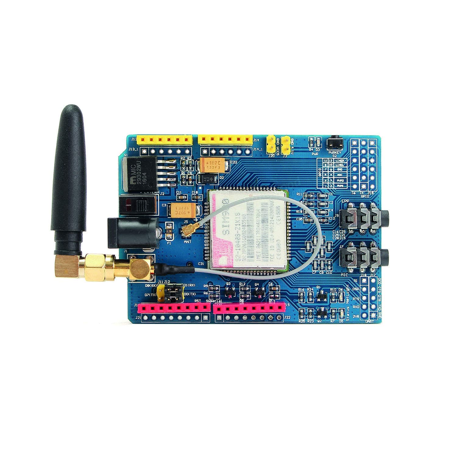 ArduinoGSM Shield SIM900 Module 850/900/1800/1900MHz GPRS/GSM Shield ArduinoGPRS Module Board With Antenna, ArduinoGSM Module, ArduinoSim Module