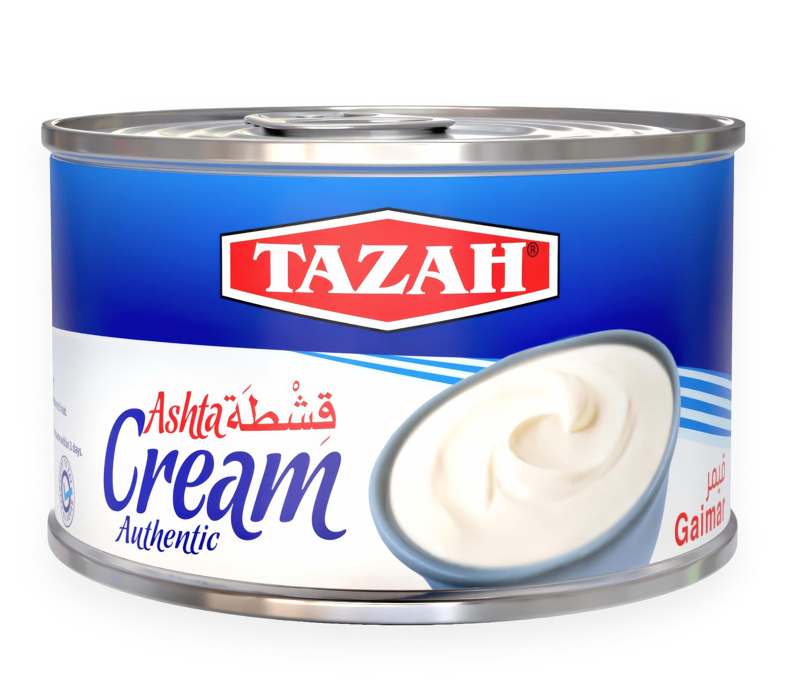 Tazah Ashta Cream 6oz (170g) For Cooking Baking Desserts - Easy Open Can