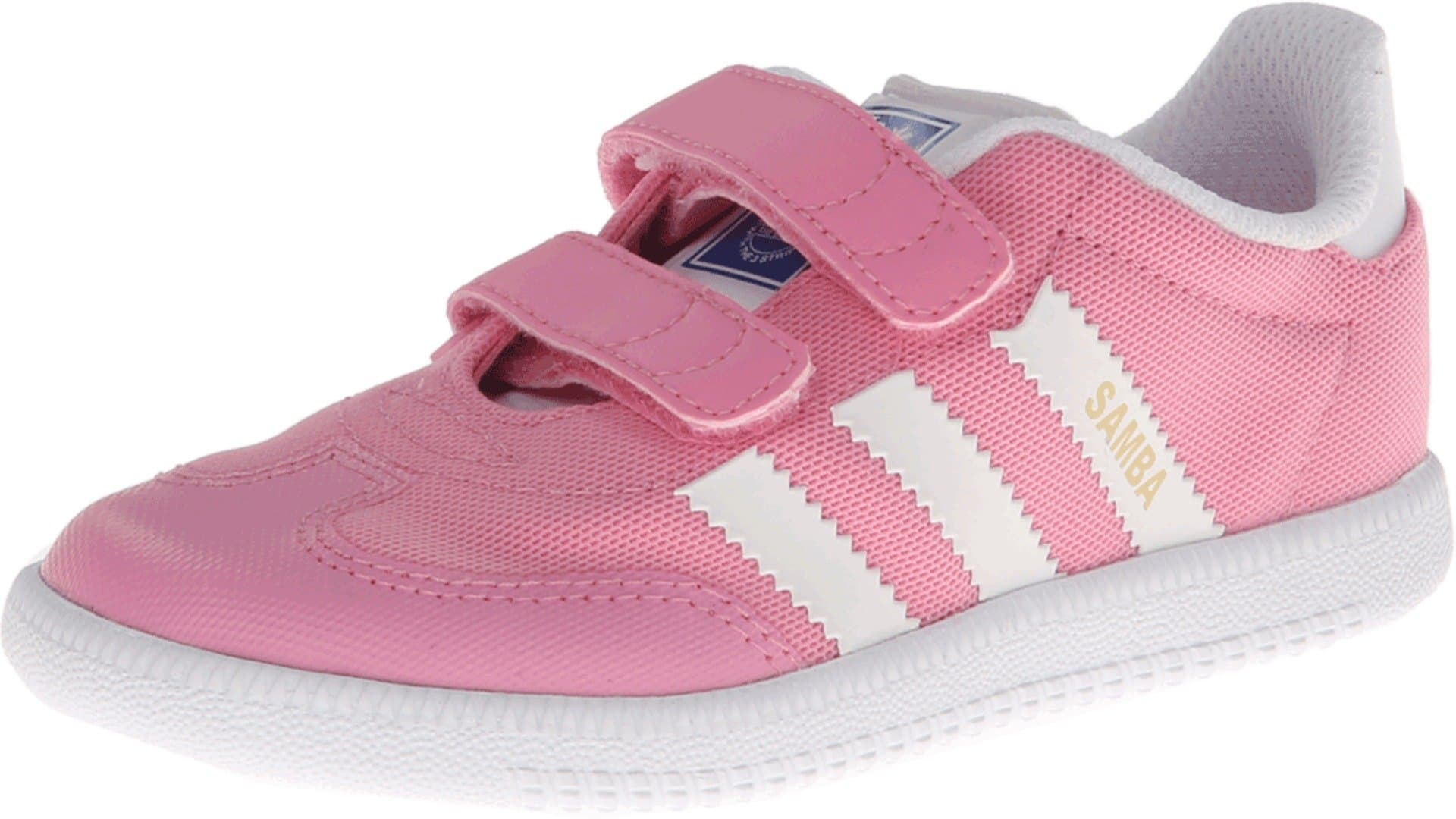Samba Light CF I Toddler in Pink/White by Adidas, 8
