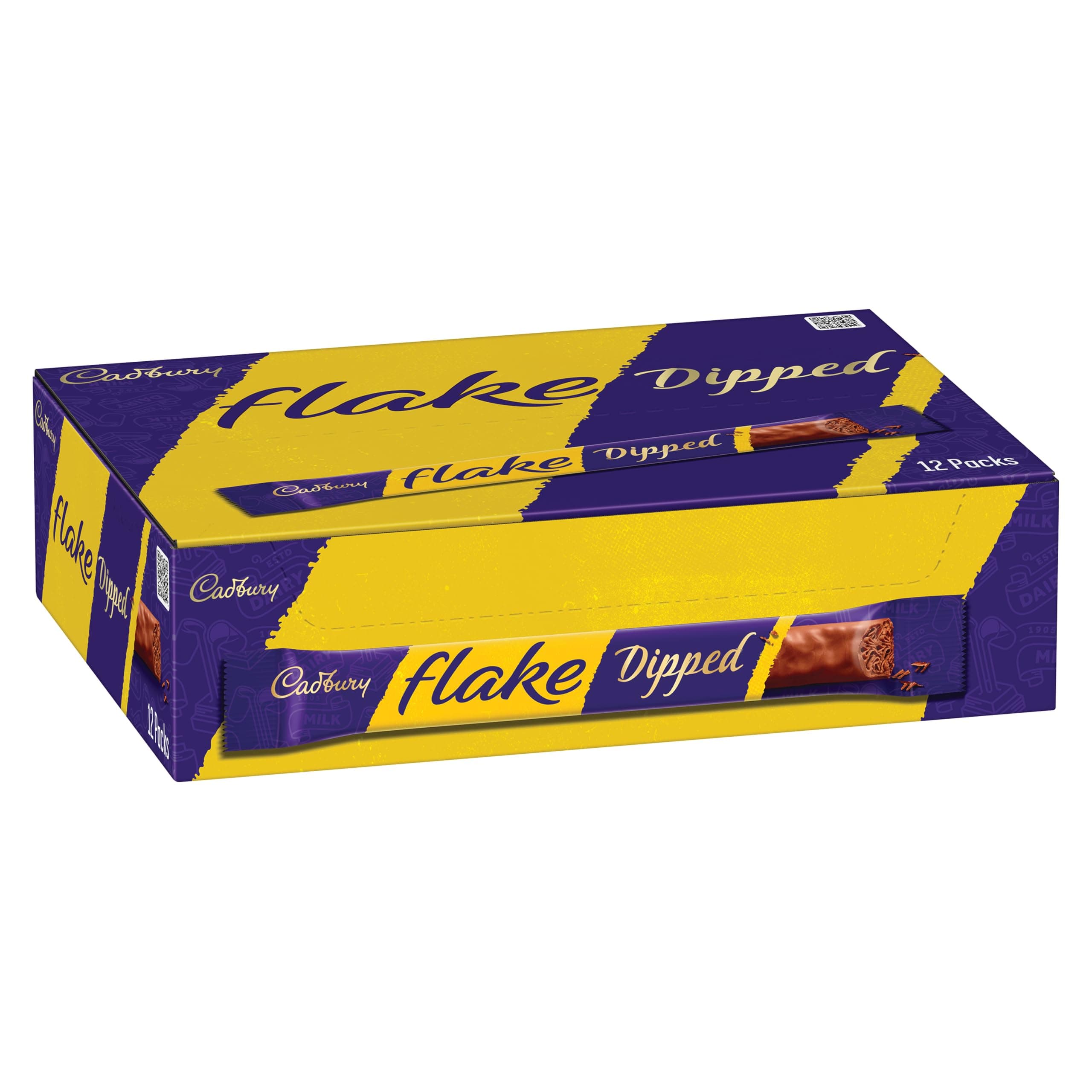 Cadbury Flake chocolate Dipped Bar 32 Grams X 12 Pieces.