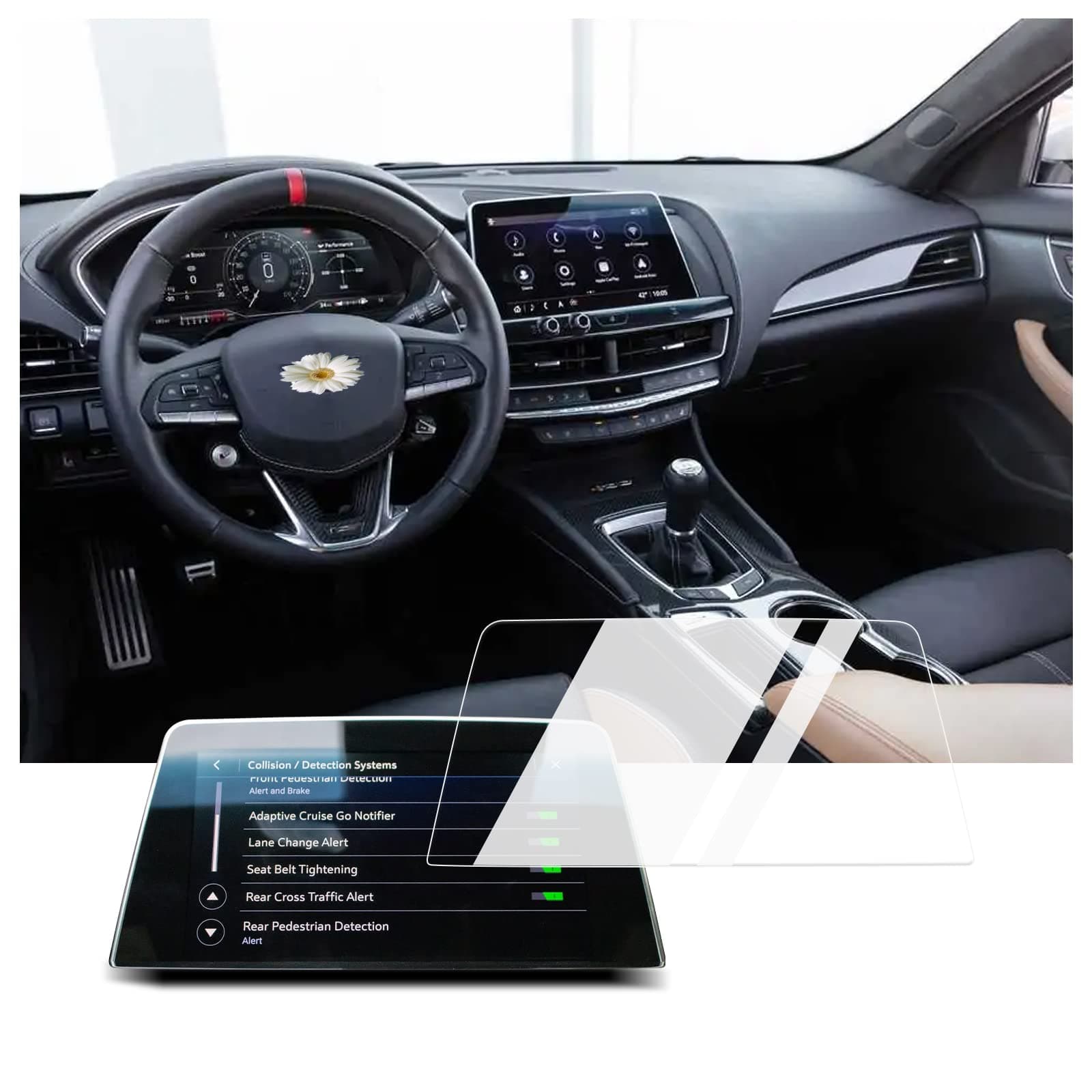 BIXUAN2020 2021 2022 2023 CT5 Screen Protector for 2020 2021 2022 2023 Ca*dillac CT5 10-inch Touch Screen Tempered Glass 2022 2023 CT5 Screen Protective Film 2020 2021 2022 2023 CT5 Accessories
