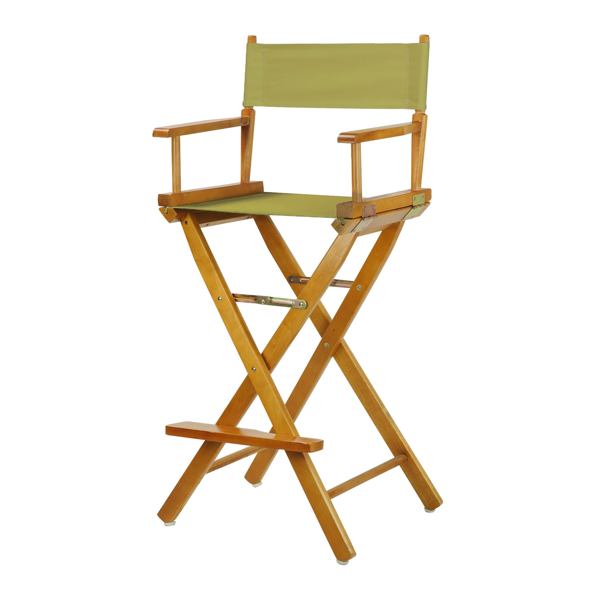 Casual Home 30" Director's Chair Honey Oak Frame-with Olive Canvas, Bar Height