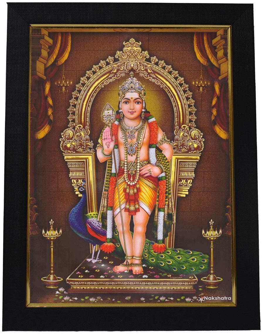 99Crafts - Bala Murugan Photo Frame 10 X 13 Inches (Brown)