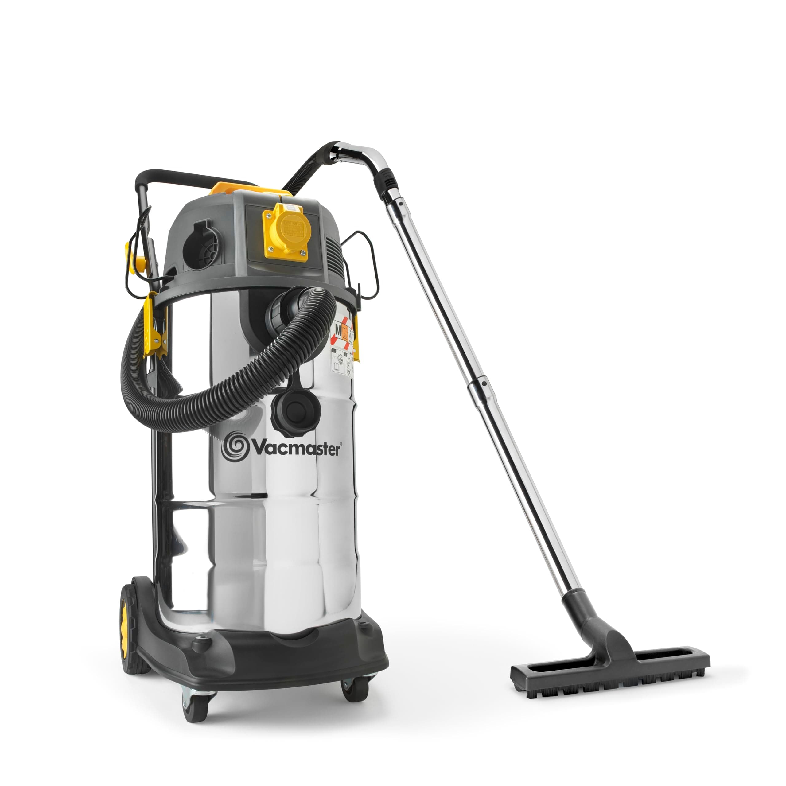 110V M Class Dust Extractor, 38L Industrial Wet & Dry Vacuum Cleaner with Push Clean Filter and Power Take Off