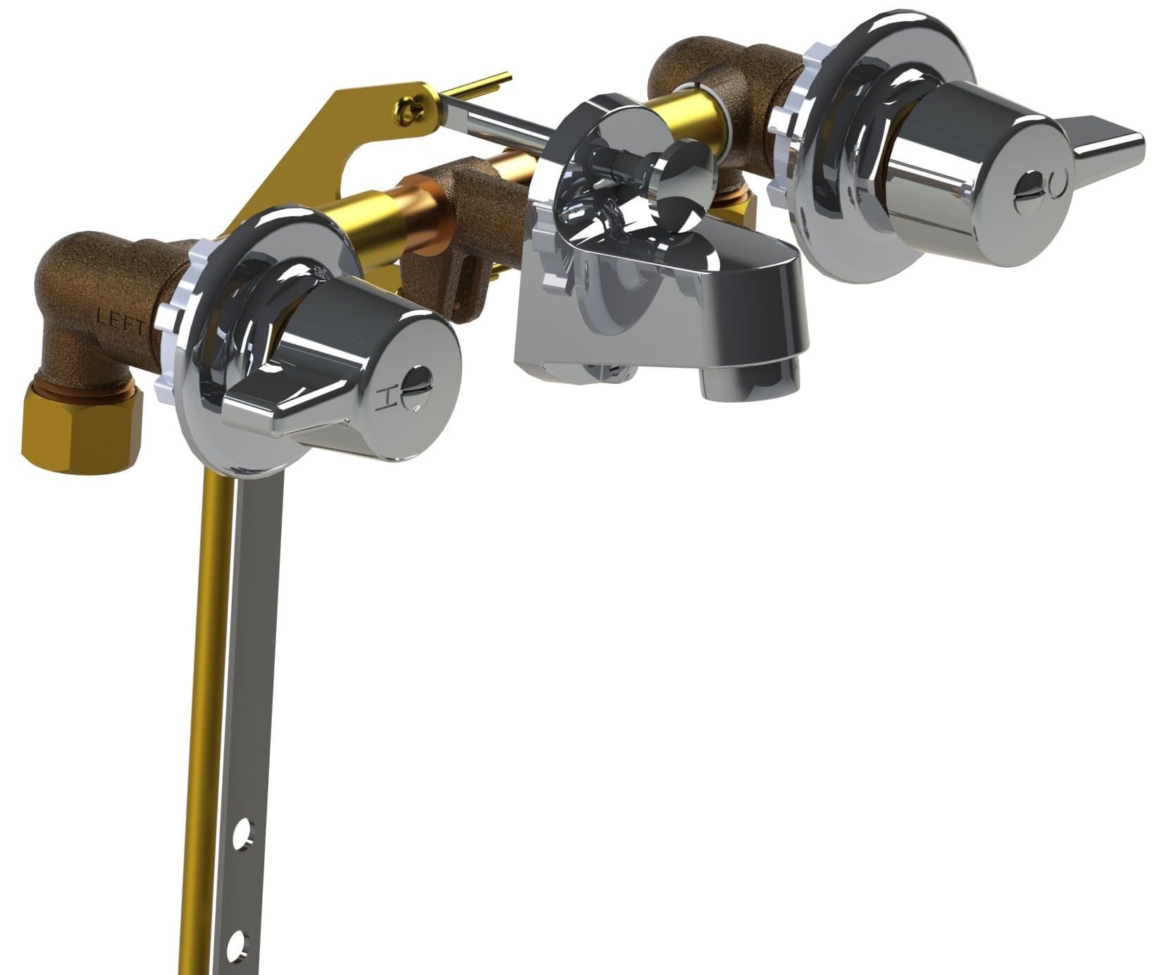 170-8-Q Ledgeback Lavatory Faucet with 1/4 Turn Valves