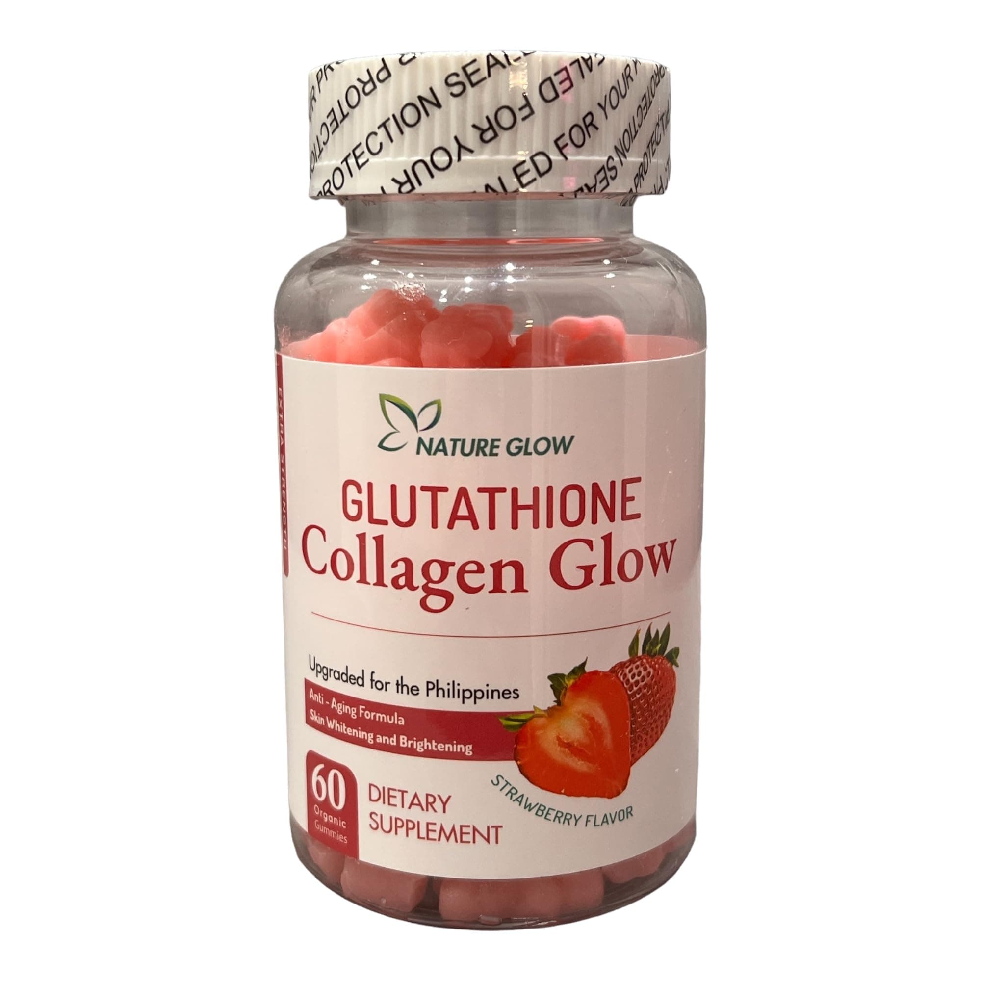 Nature Glow Glutathione Collagen Glow | 60 Gummies (Strawberry Flavor)