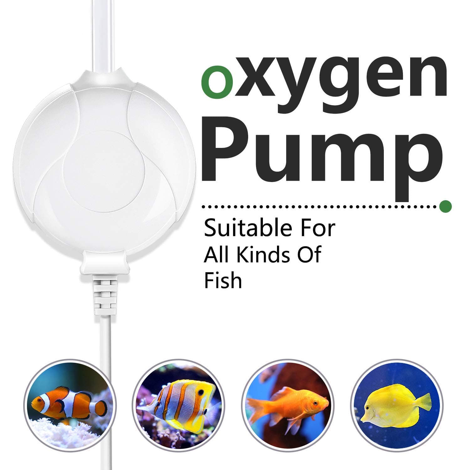 Karidge Super Silent air Pump, Aquarium Bubbler, Air Bubbler Oxygen Pump for Fish Tank