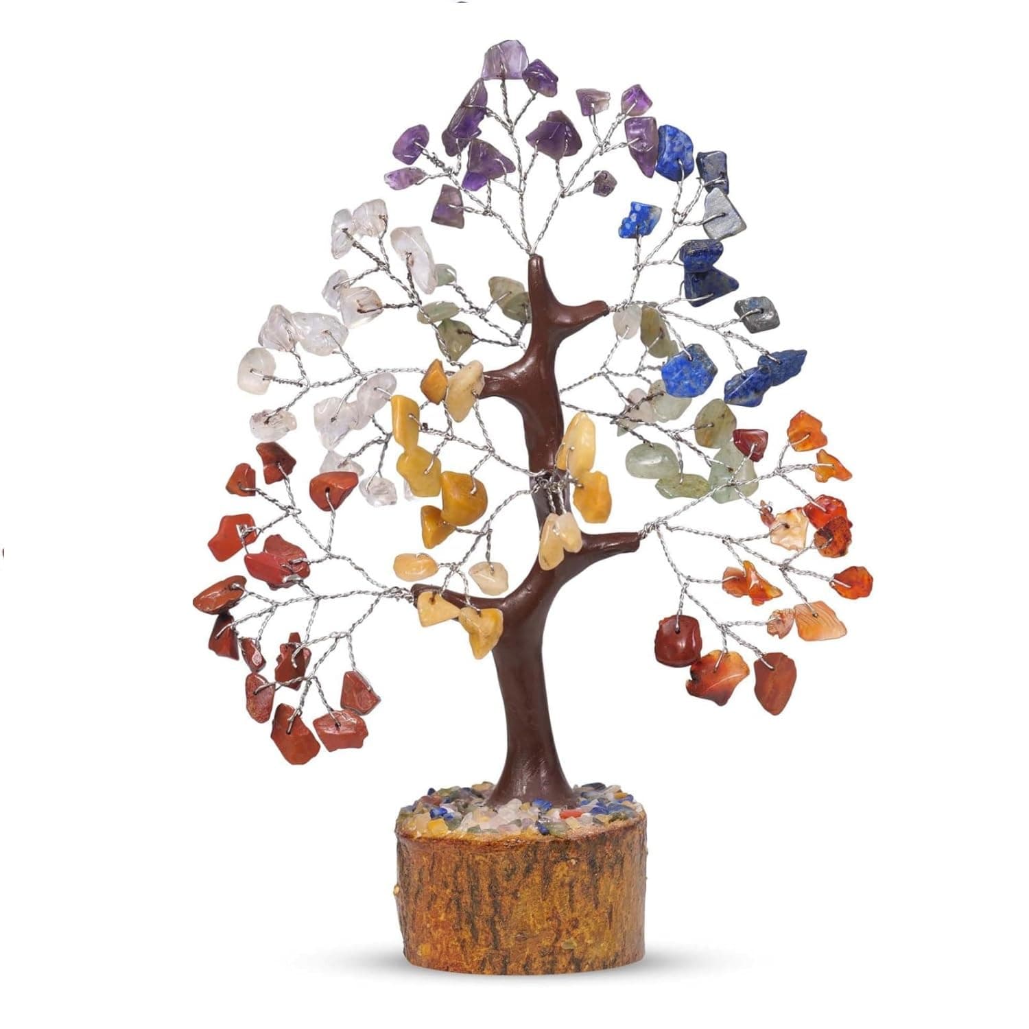 Sponsored Ad – Seven Chakra Tree of Life - Crystal Gifts, Decorative Home Accessories, Women's Birthday Gifts, Office Desk Decor, Reiki Crystals, Tree of Life Ornament