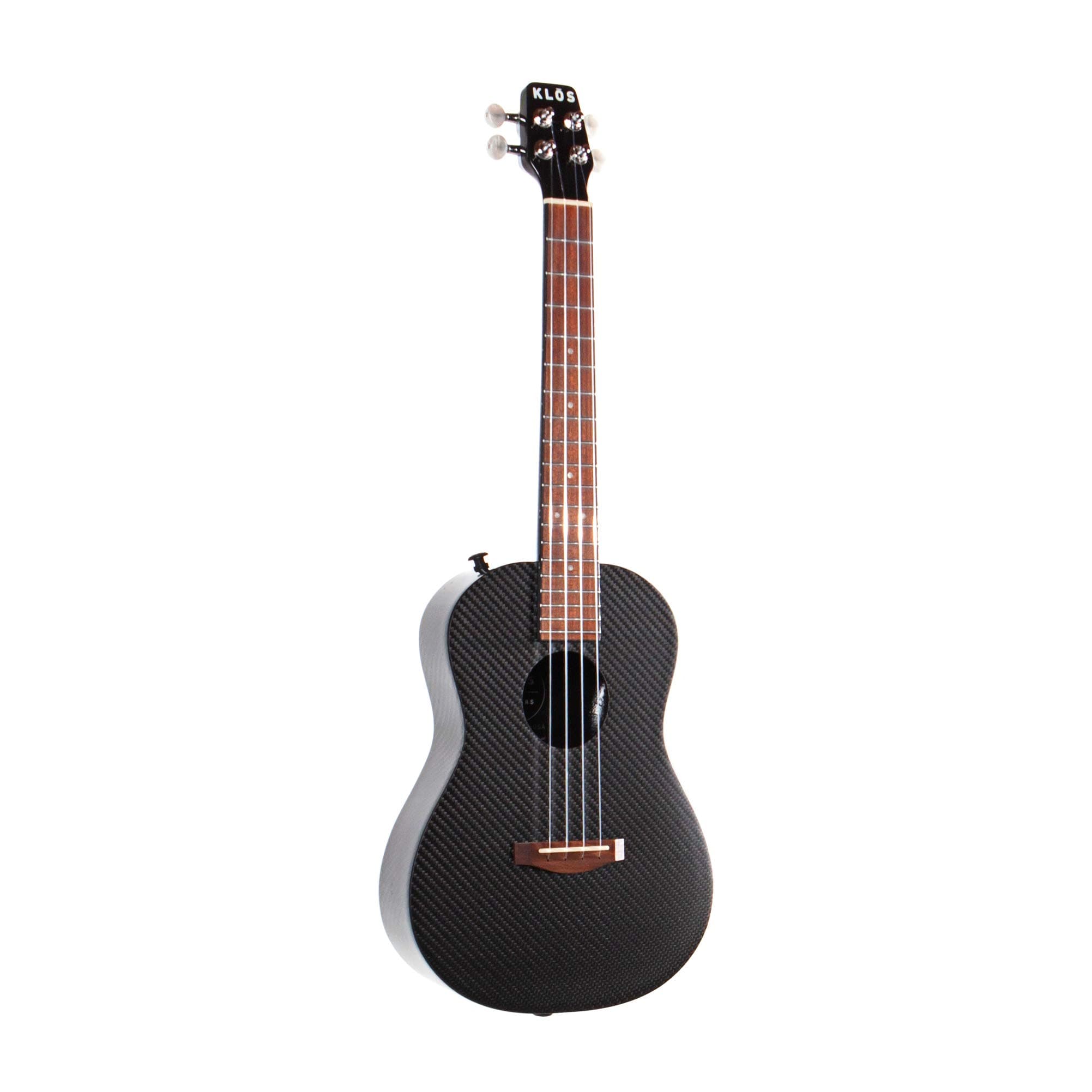 KLOS Guitars Carbon Fiber Acoustic Ukulele Package (Ukulele, Gig Bag, Rain Cover, Strap, Strap Pins)