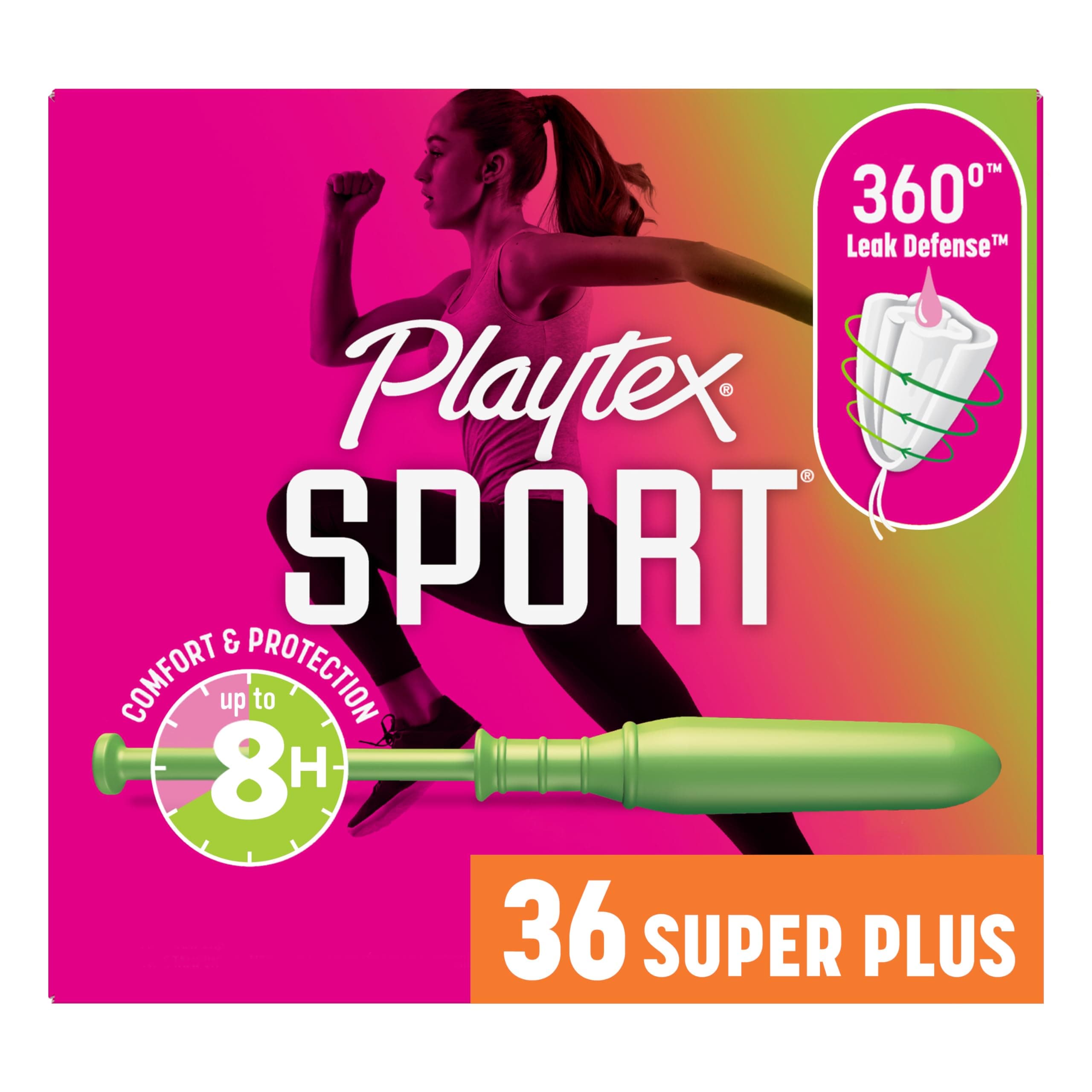 Sport Tampons, Super Plus Absorbency, Fragrance-Free - 36ct