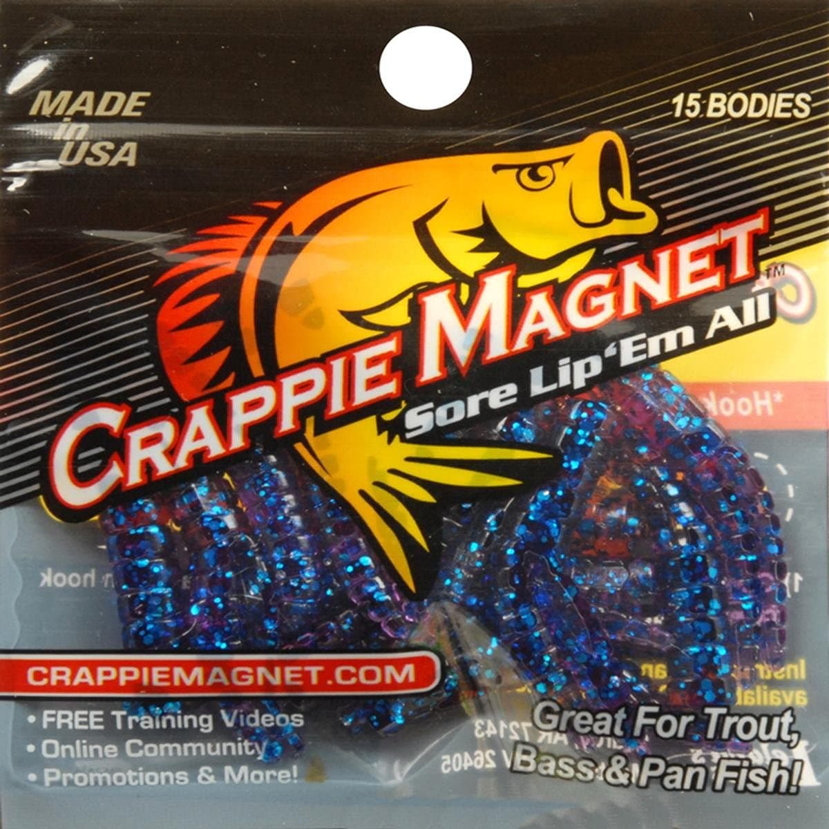 87231 Crappie Magnet Hard Bait, Blue Finish