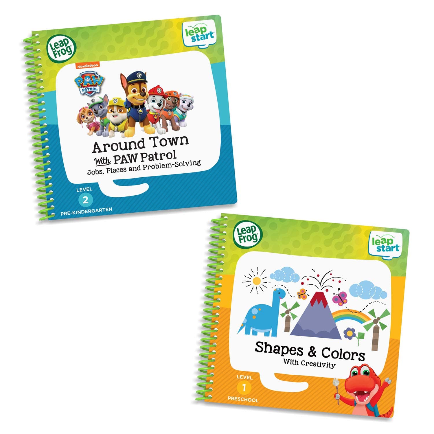 LeapFrog LeapStart 2 Book Combo Pack: Shapes and Colors & Around Town with PAW Patrol