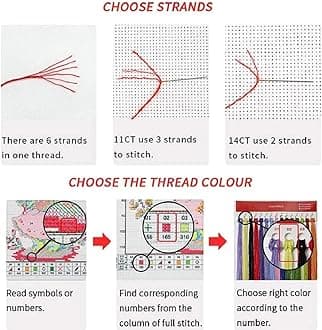 Findvoor Stamped Cross Stitch Kits for Beginners Full Range of Cross Stitching Embroidery Pattern for Adults, 11CT DIY Needlepoint Embroidery Starter Kits-Wolf King 15.7x19.7 inch