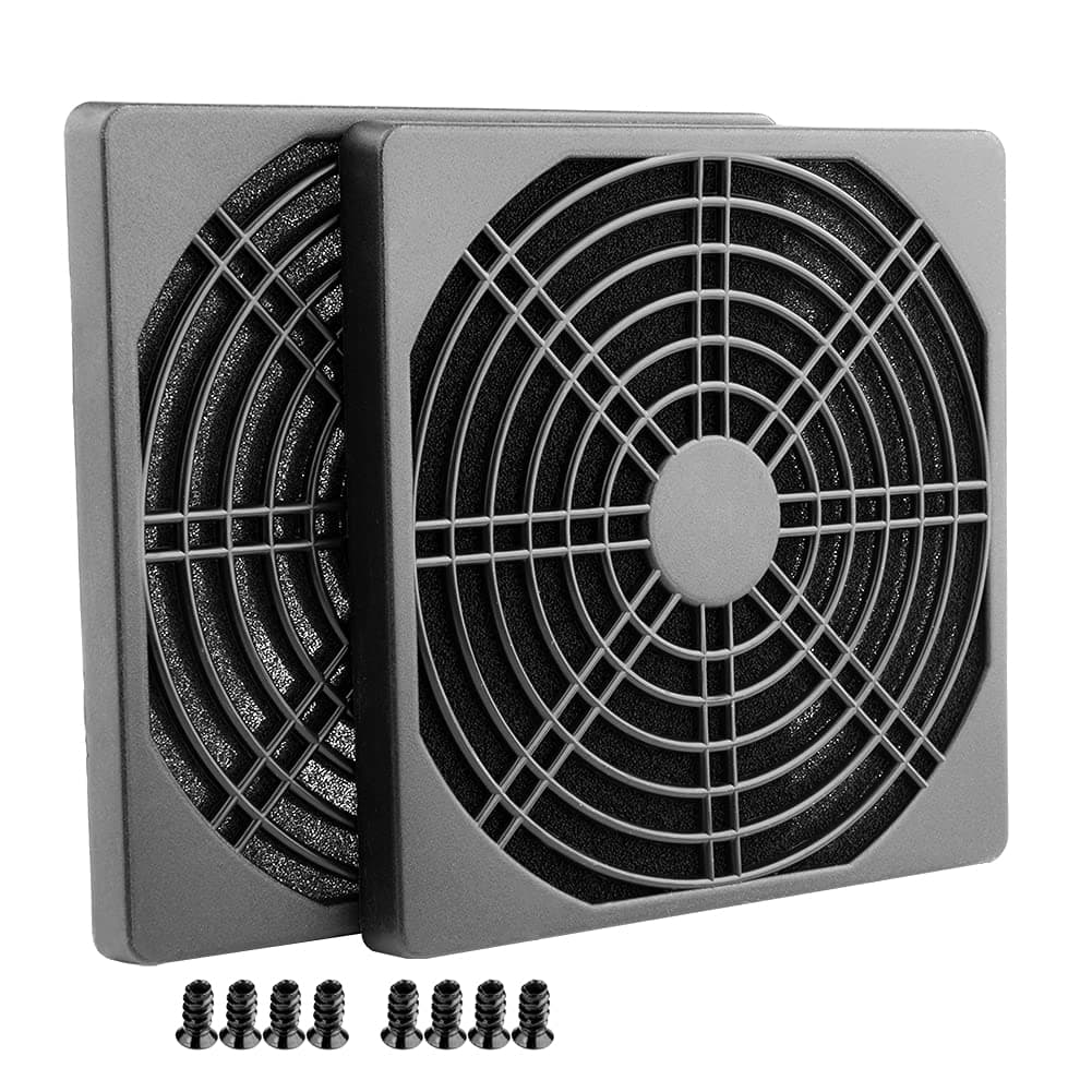 iYueMps 2pcs 80x80mm Dust Filter PC Fan Dust Filter with Fan Cover 3 in 1 for Computer Cooler Fan PSU Routers