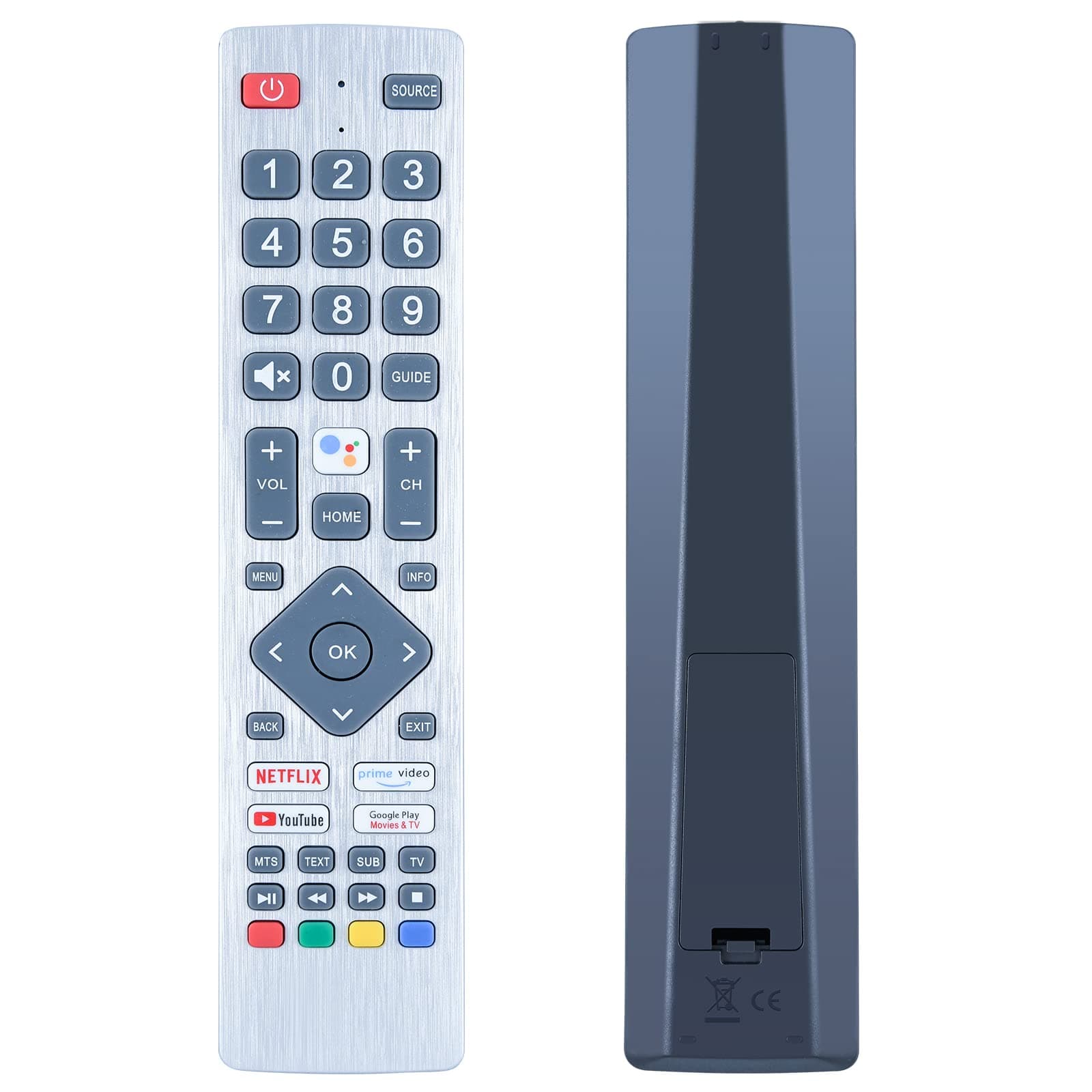 Generic Replacement Compatible with Sharp Aquos Ultra Smart TV Remote Control with with 4 Shortcut Buttons, No Voice Function, No Setup Required