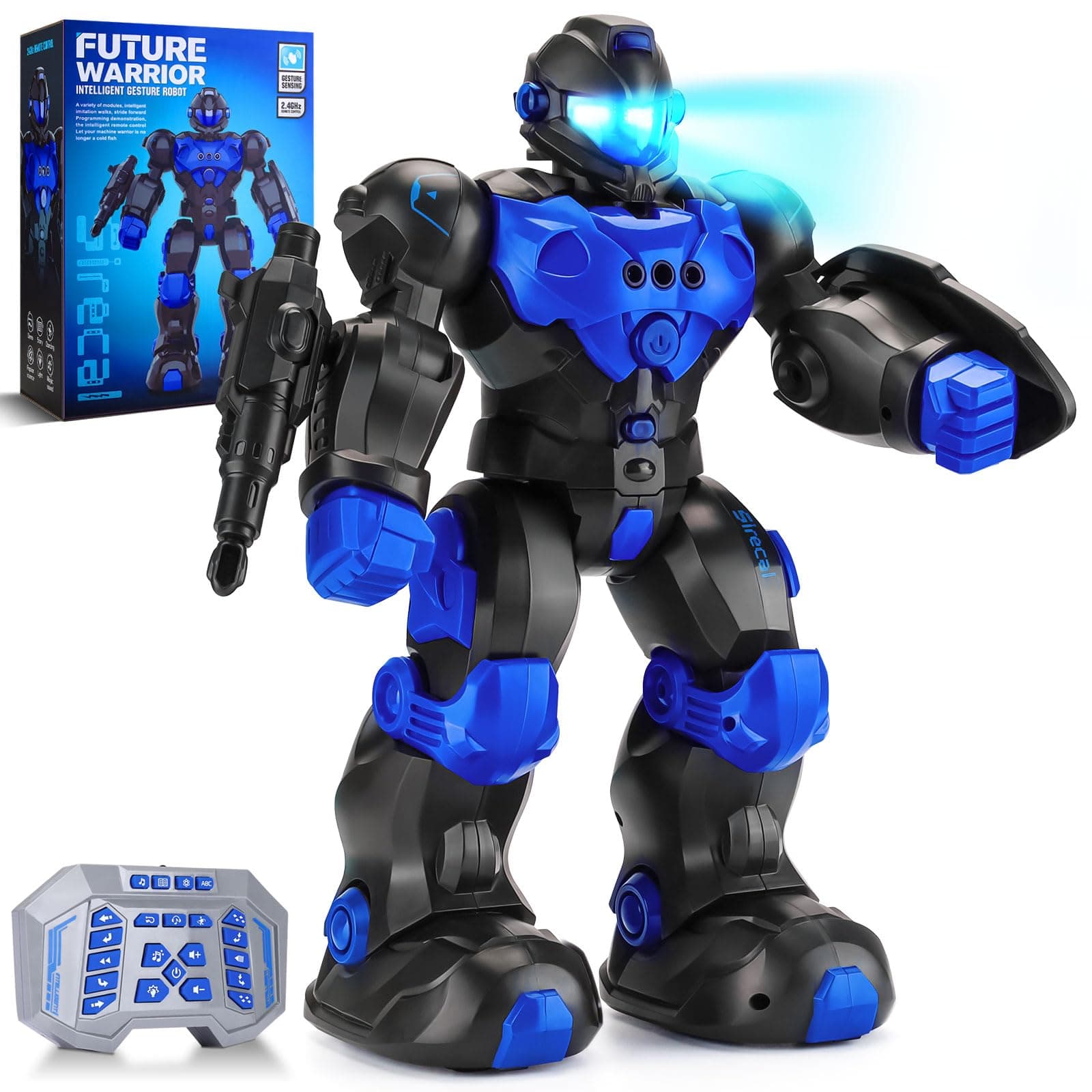 JUZUXI Robot Toys for Kids 6-8: Programmable Remote Control Robots with Intelligent Gesture Sensing, Rechargeable Smart Dancing Robot for Ages 3 4 5 6 7 8 12 Years Old Boy Girl