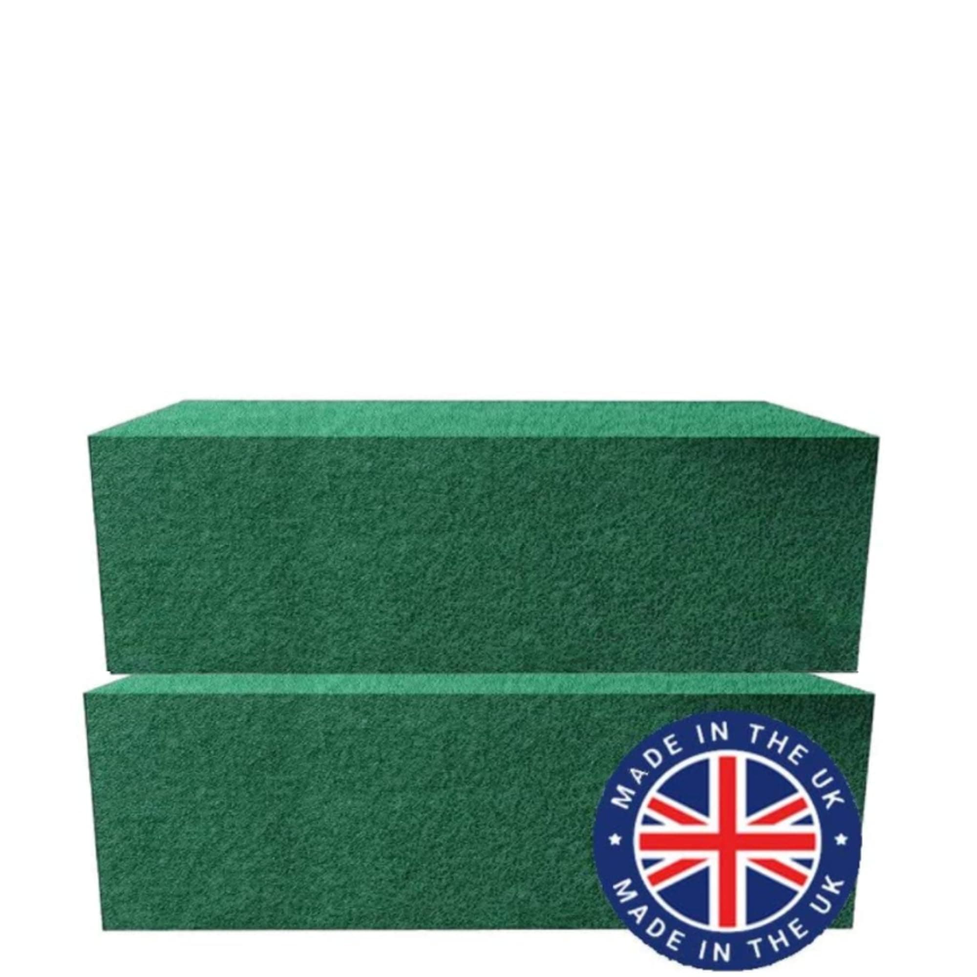 Cappstan UK® Premium Green Wet Floral Foam foam bricks suitable for fresh flowers artificial flowers Arrangement Bouquet Floral Florist Foam - (2 Pack)