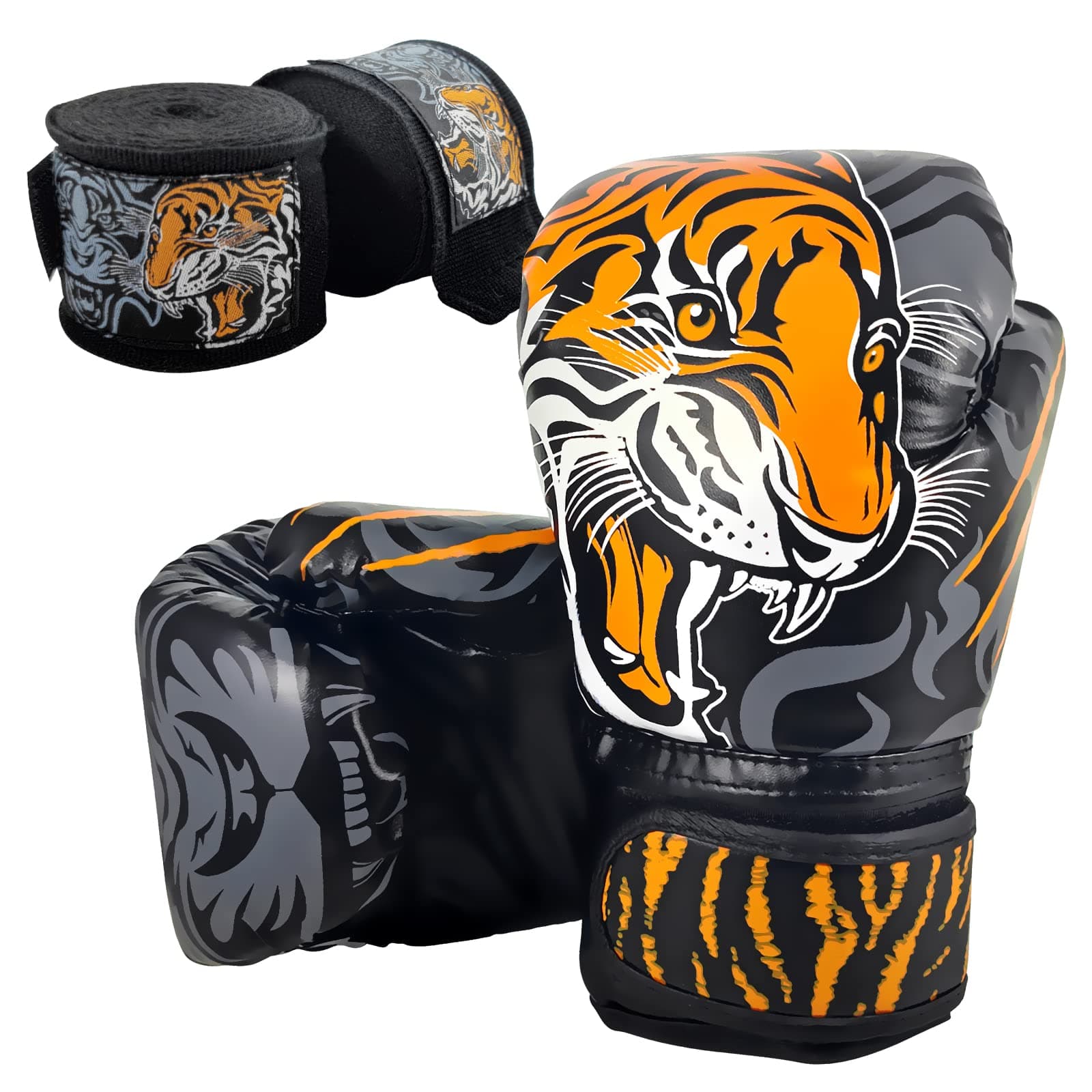 Boxing Gloves for Kids with Handwraps, Kids Boxing Gloves for 3-8 Years Girls and Boys, Kids Boxing Set, Training Boxing Gloves, Punching Gloves