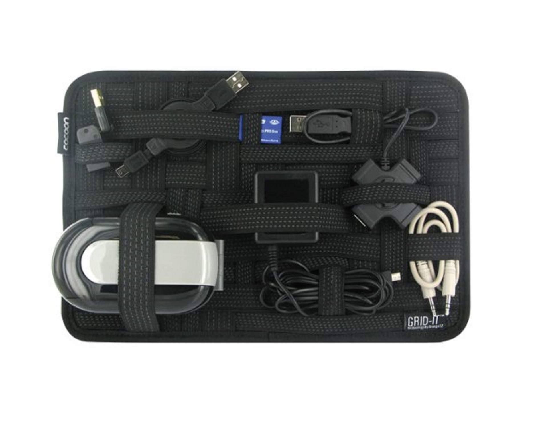 Cocoon CPG10BK GRID-IT!® Accessory Organizer compatible with Tablets - Medium 12" x 8" (Black)