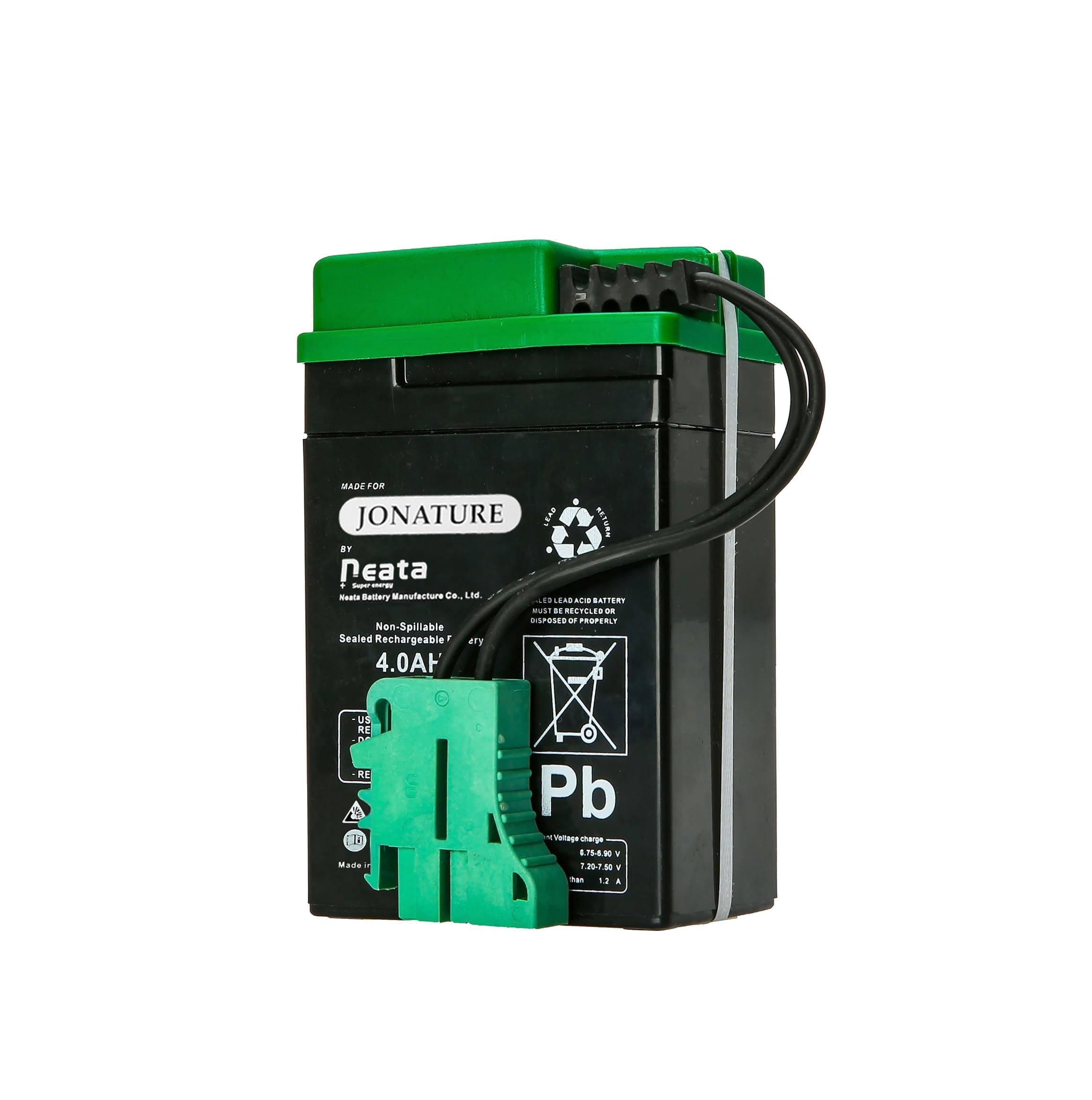 JONATURE 6V Battery for Peg Perego Lil Tractor and Trailer/for Santa Fe Train Children Ride on Car (6V 4AH)