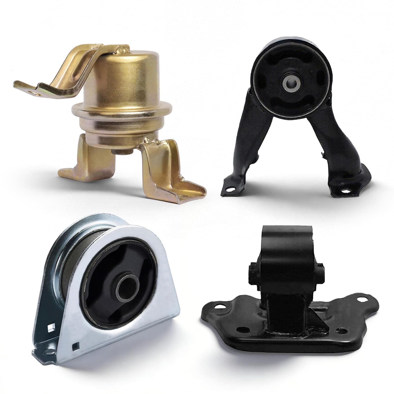 ENA Engine Motor and Transmission Mount Set of 4 Compatible with Mitsubishi Lancer 2002 2003 2004 2005 2006 2007 Automatic Trans 2.0L Replacement for A4641 A4617 A4606 A6647 9188 9181 9170 9569