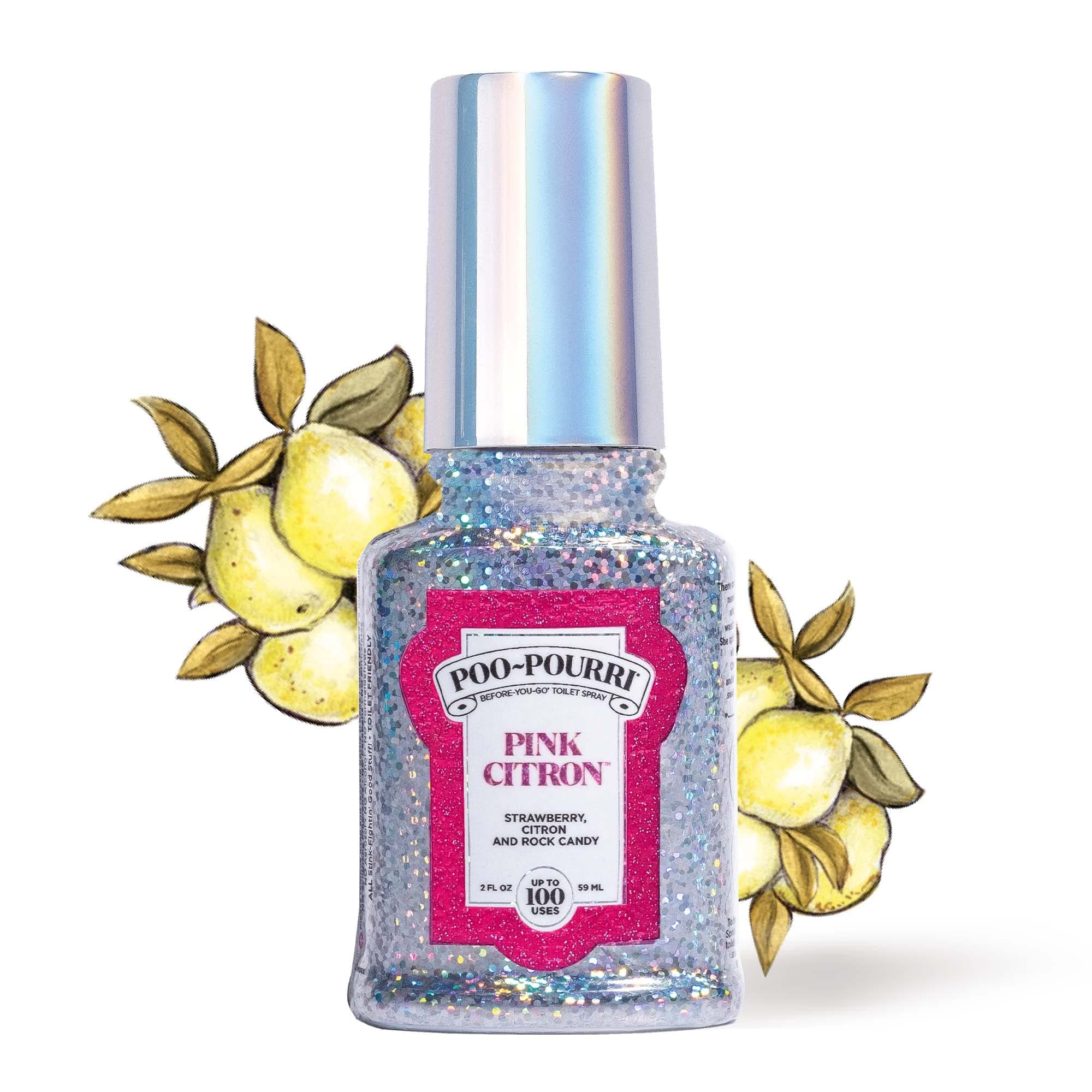 Poo-Pourri Before-You-Go Toilet Spray, Pink Citron, 2 Fl Oz - Strawberry, Citron and Rock Candy