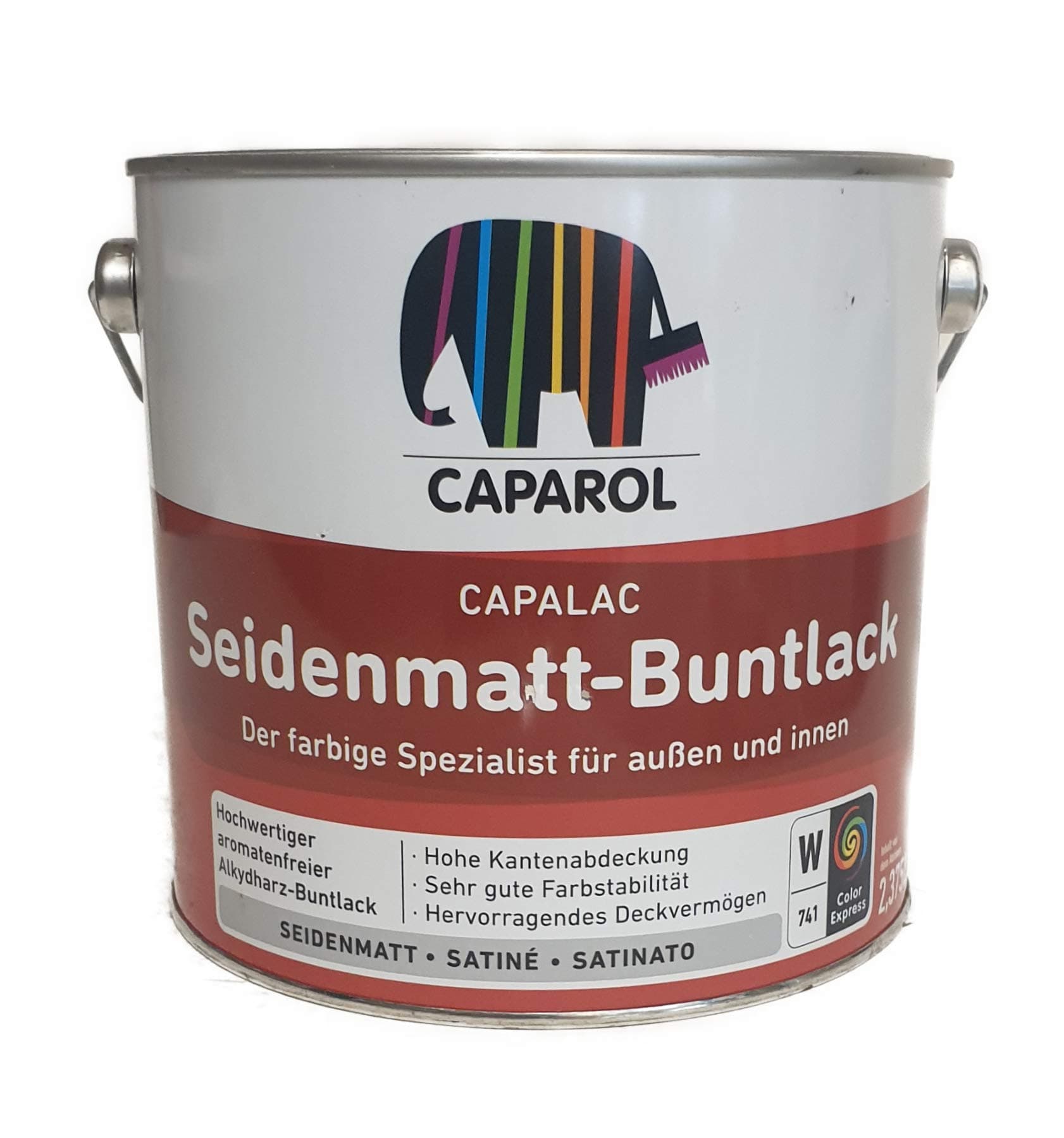 Caparol Capalac Silk Matt Coloured Varnish 2.5 Litres Various Colours (Pantone 7545c)