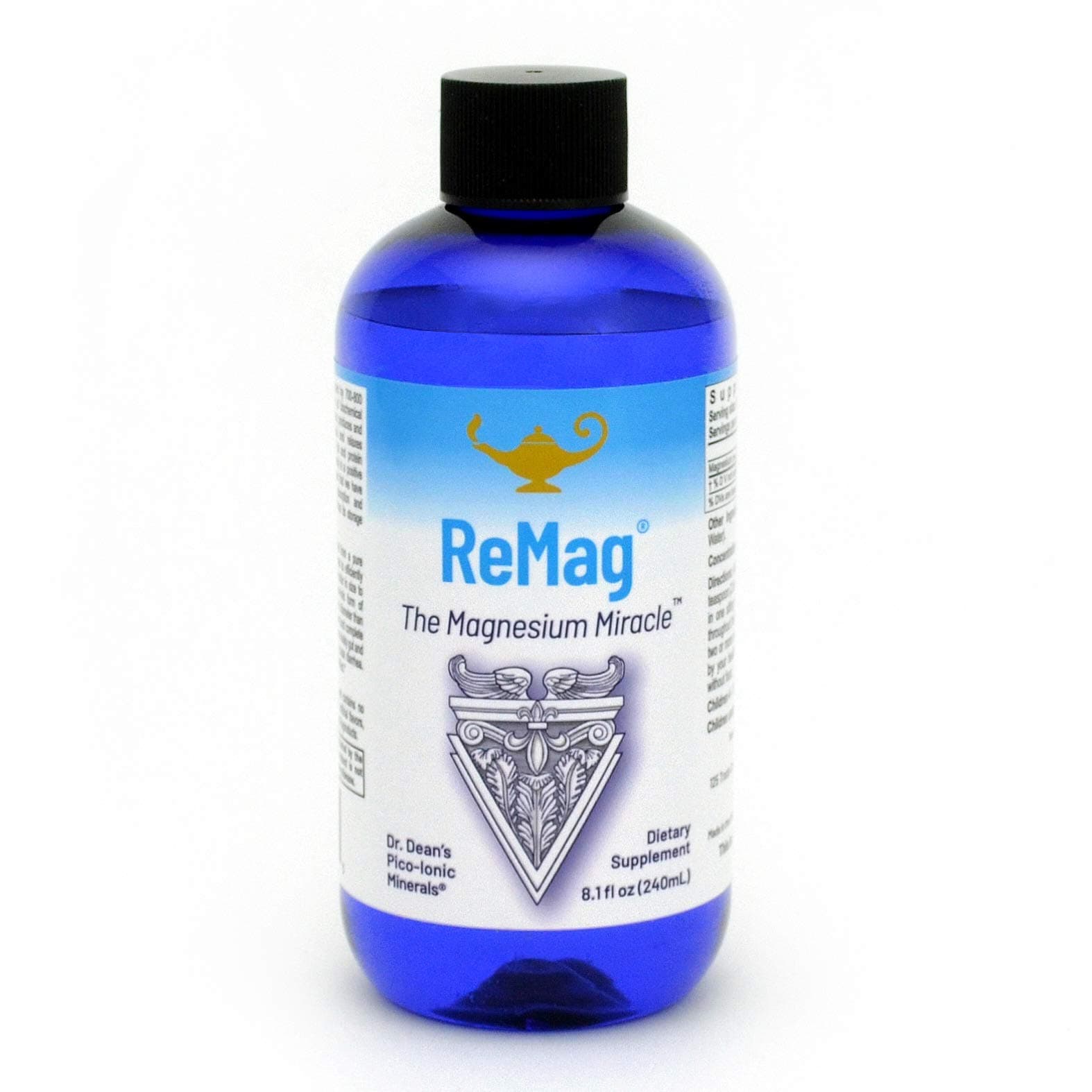 RnA ReSet ReMag Liquid – High Absorption Magnesium Chloride, 8.1 Fl Oz (1-Pack) NSF Contents Certified, Supports Restful Sleep - Nerve Health - Muscle Relaxation - Cardiovascular Health