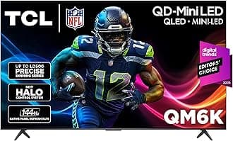 75 Inch Class QM6K Series | Mini LED QLED 4K HDR | 75QM6K, 2025 Model | 120HZ-144HZ High Brightness Smart Google TV Dolby Atmos Onkyo Audio | Voice Remote Alexa Gaming Streaming Television
