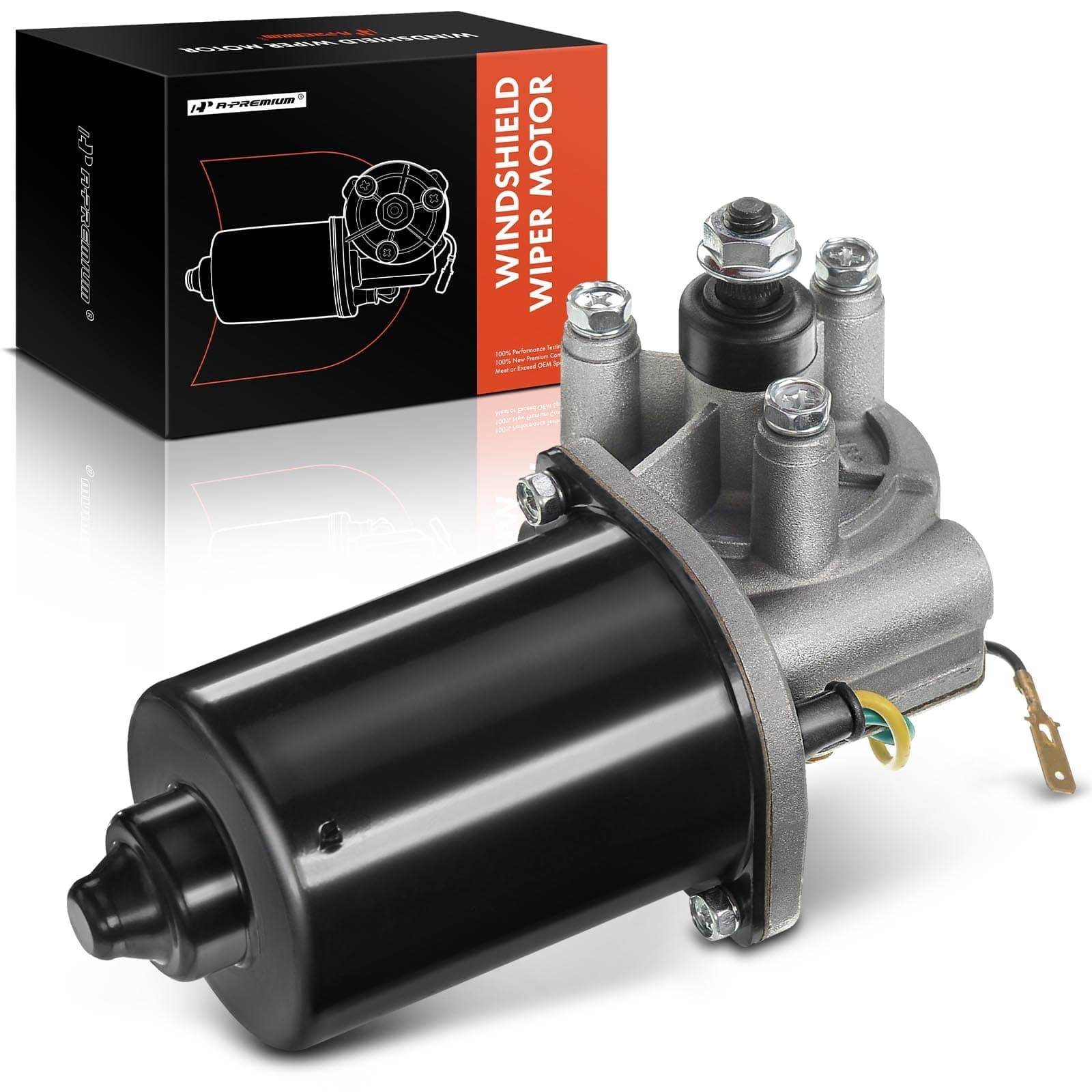 A-Premium Front Windshield Wiper Motor Compatible with Dodge Ram 1500 1998-2002, Ram 2500 3500 2000-2002, 4-Pin, 3.7L/3.9L/4.7L/5.2L/5.9L/8.0L