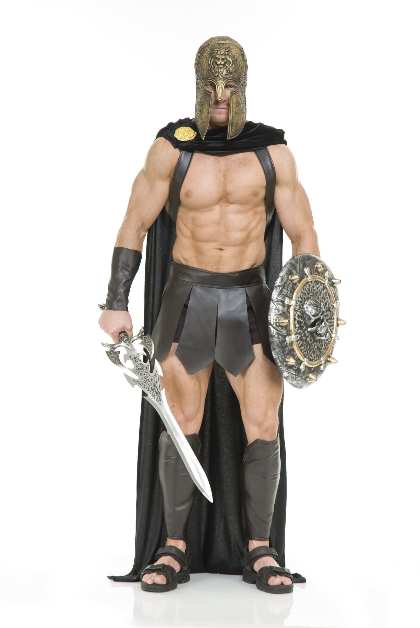 Charades Men's Spartan Warrior Cape
