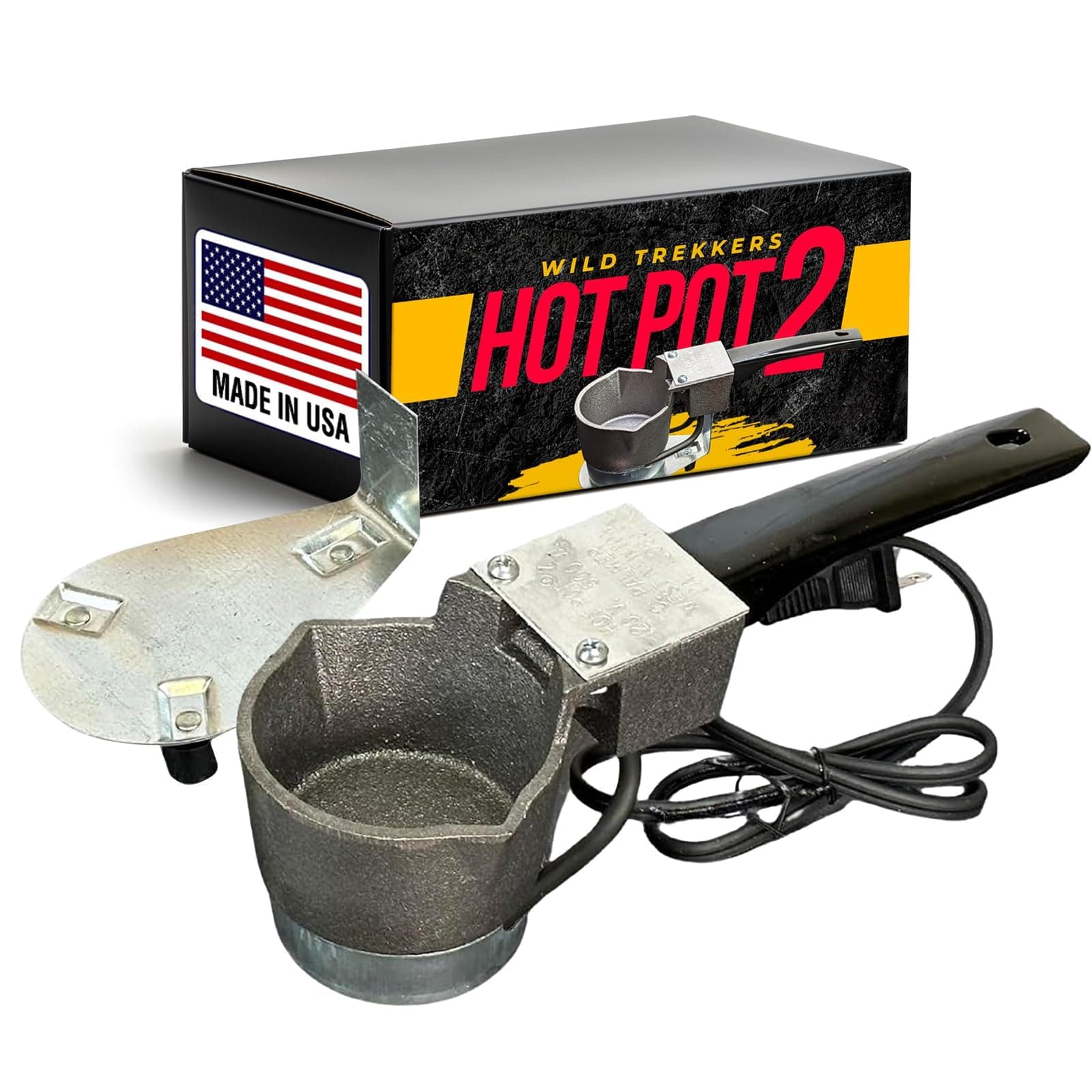 Do It Hot Pot 2 | Electric Lead Melting Pot | Melts Lead Ingots Quickly | 4 Pound Capacity | Melting Pot for Fishing Weight Molds & Bullet Casting Molds | Made in The USA