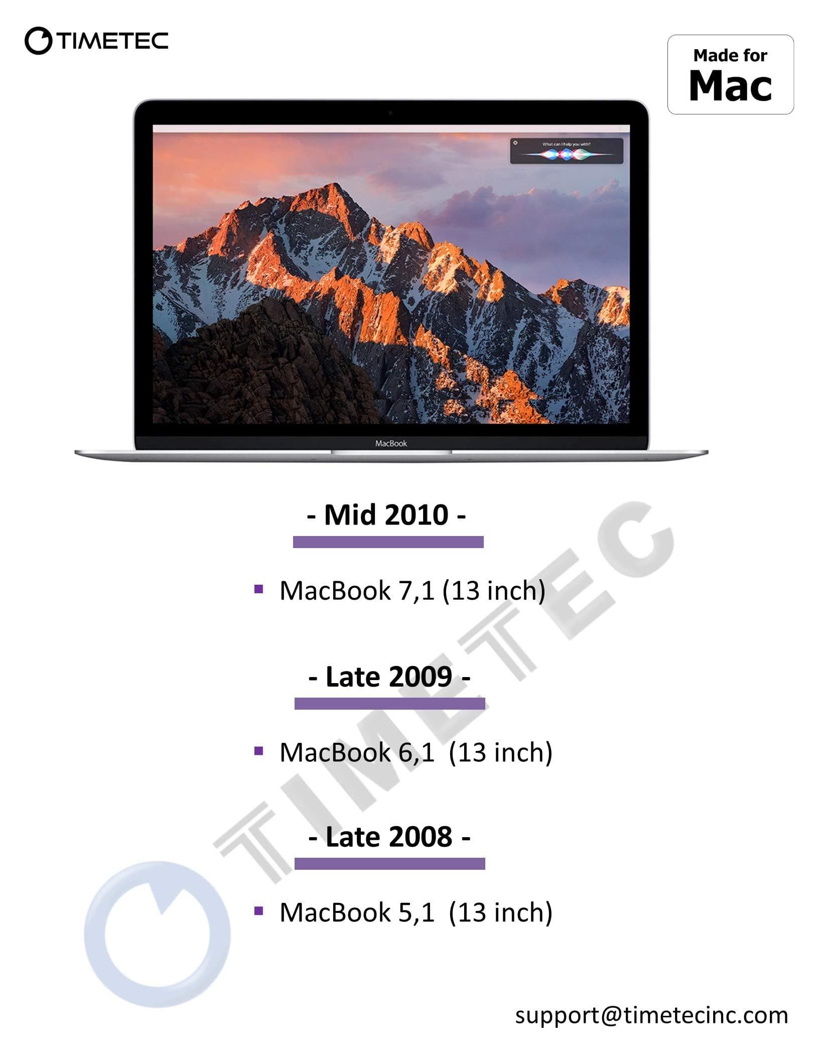 Timetec Hynix IC 8GB KIT(2x4GB) Compatible for Apple DDR3 1067MHz/1066MHz PC3-8500 SODIMM RAM Upgrade for Late 2008, Early/Mid/Late 2009, Mid 2010 MacBook, MacBook Pro, iMac, Mac Mini (8GB KIT(2x4GB))