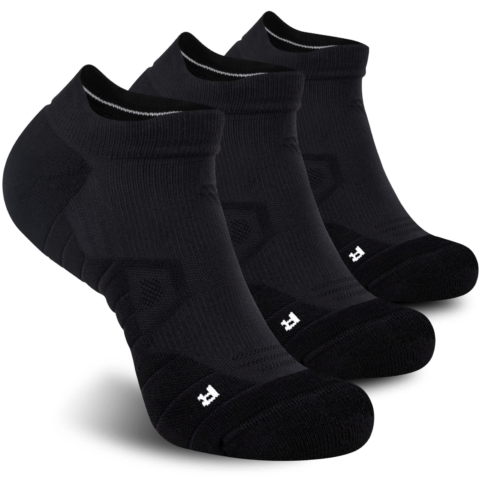 Athletic Running Socks Cushion Padded Moisture Wicking Low Cut