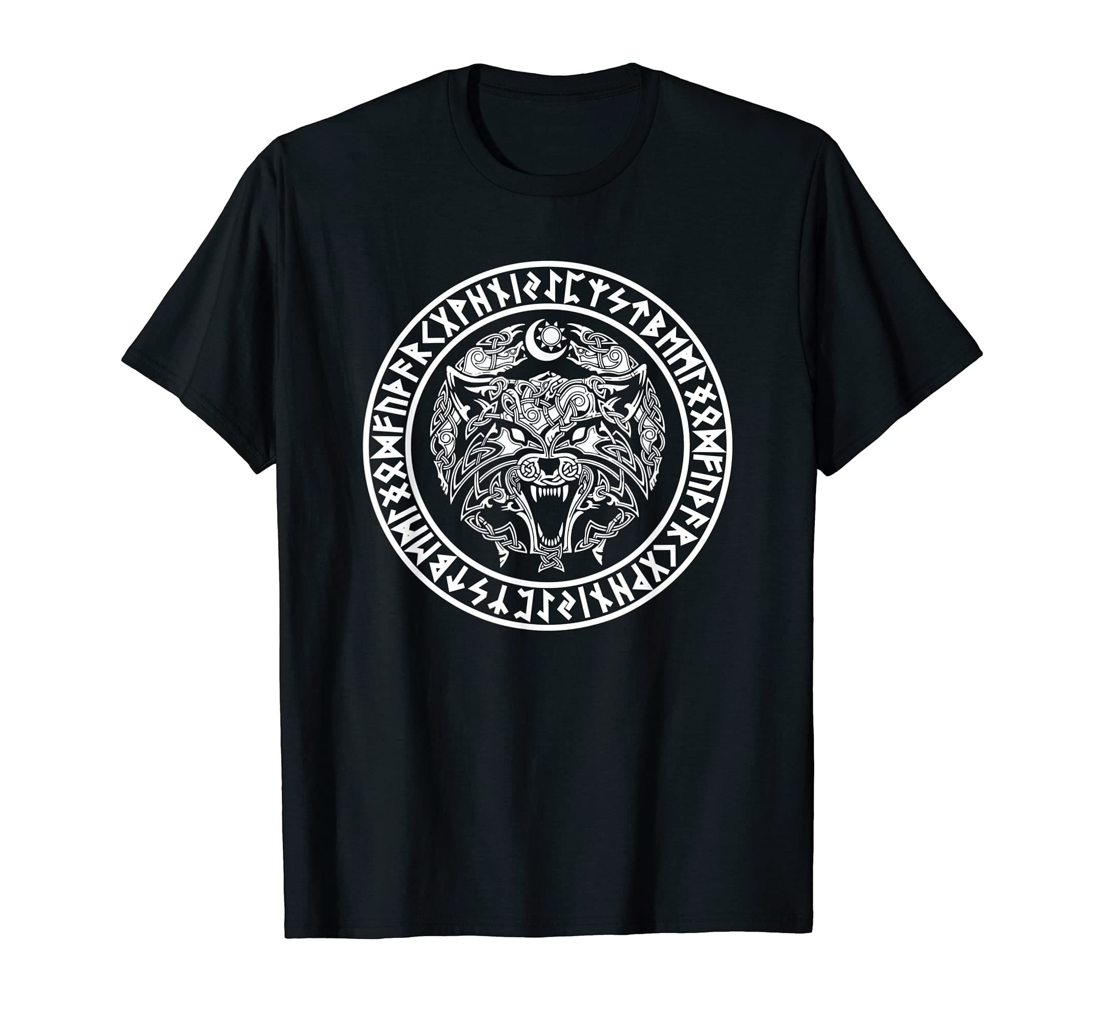 Viking Fenrir Emblem - Monstrous Wolf Norse Mythology T-ShirtOEKO-TEX STANDARD 100