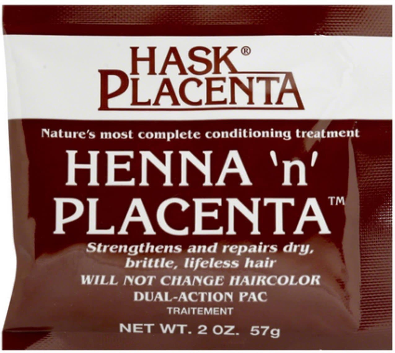 Hask Henna 'N' Placenta Conditioning Treatment Packet 2 oz (33105B)