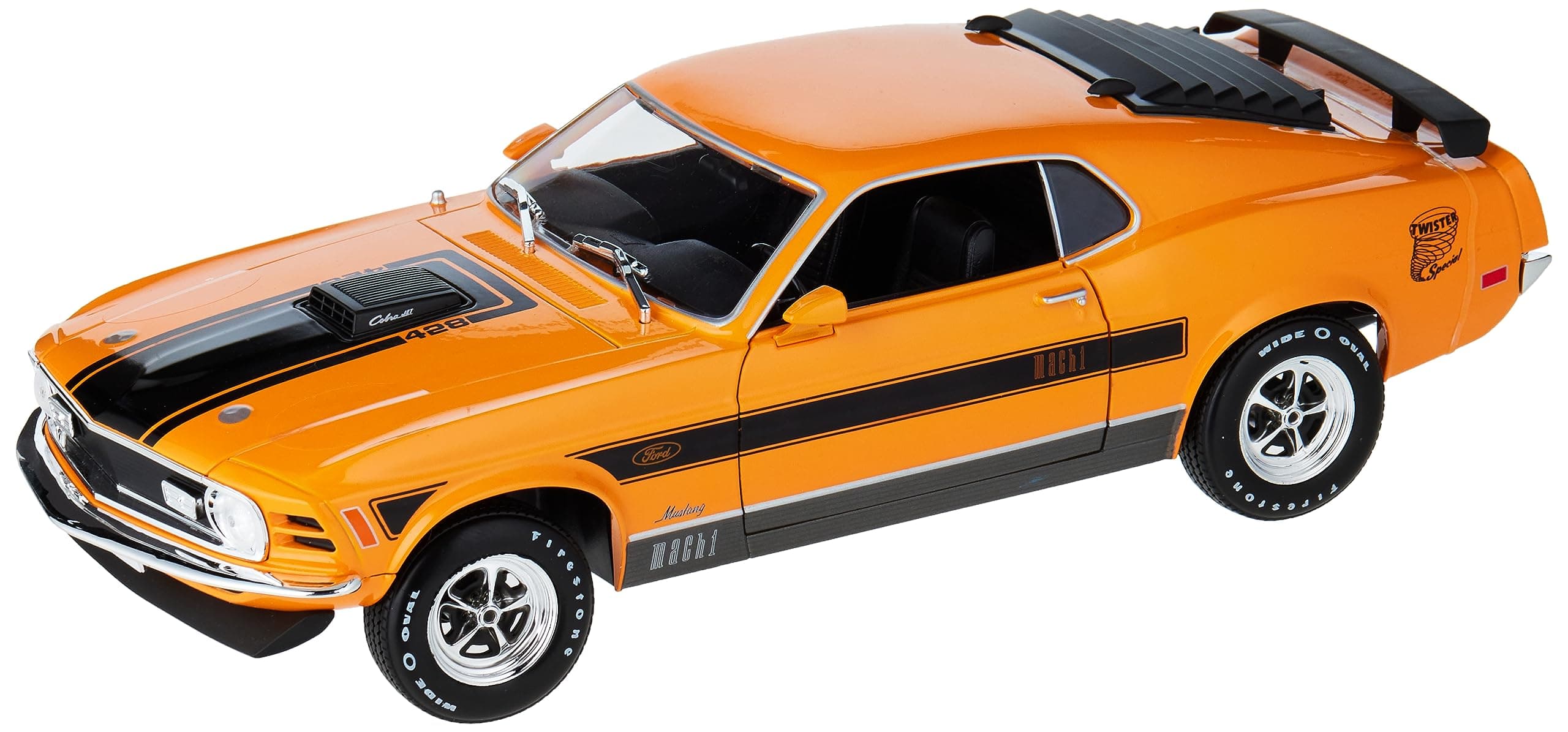 Bburago M31453 1970 Ford Mustang MACH 1 1:18 Scale Die-Cast Collectible Super Car, Assorted Colours
