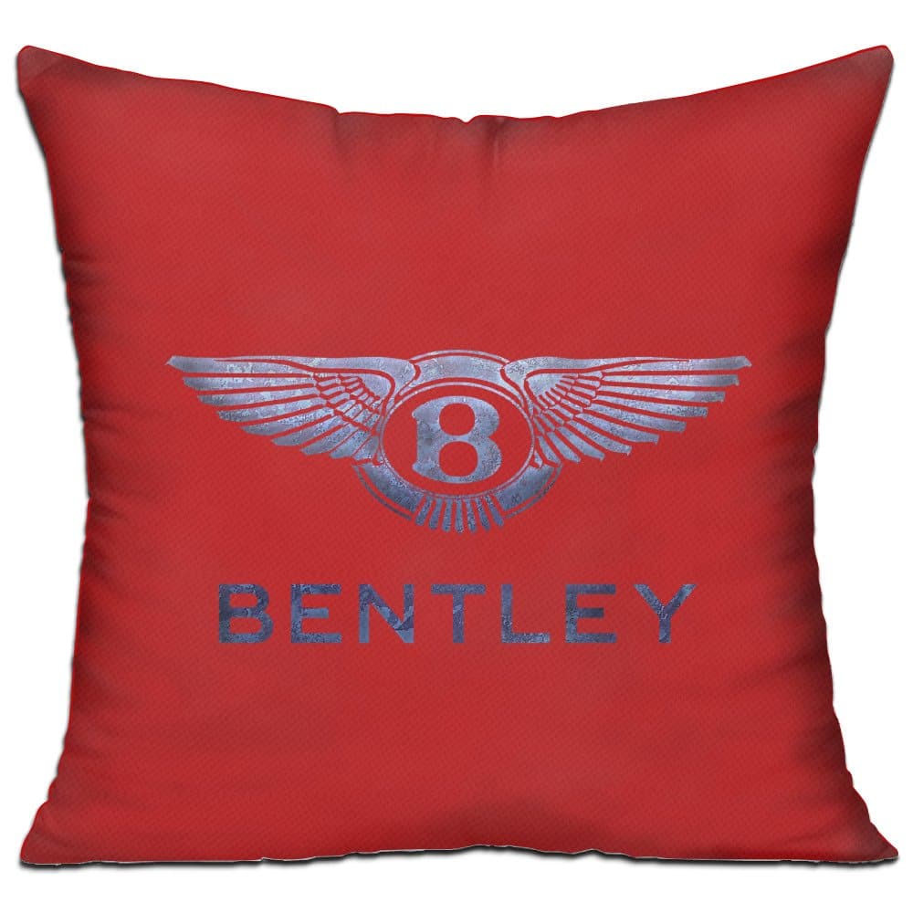 YesTown Bentley Motors Logo Throw Pillow Soft Velvet Core Included,18 "X 18 "