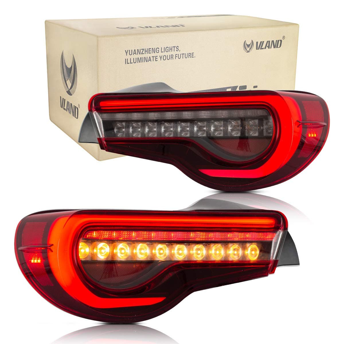 VLAND 0287A Full LED Tail lights for Toyota 86 Subaru BRZ Scion FRS Coupe