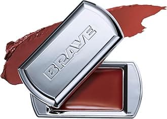 BRAYE LIPSLEEK | Blush for Cheeks & Lips, Korean Makeup Blush, Cool Lip and Cheek Balm, Vegan Cream, Lightweight w/Blendable & Buildable Makeup, Natural Look 08 ROUGHLY 0.08oz