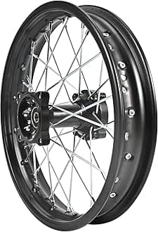 Trkimal Rear Wheel Rim Hub for Motocross Off Road Dirt Pit Bike (90/100-14 (12mm Bearing))