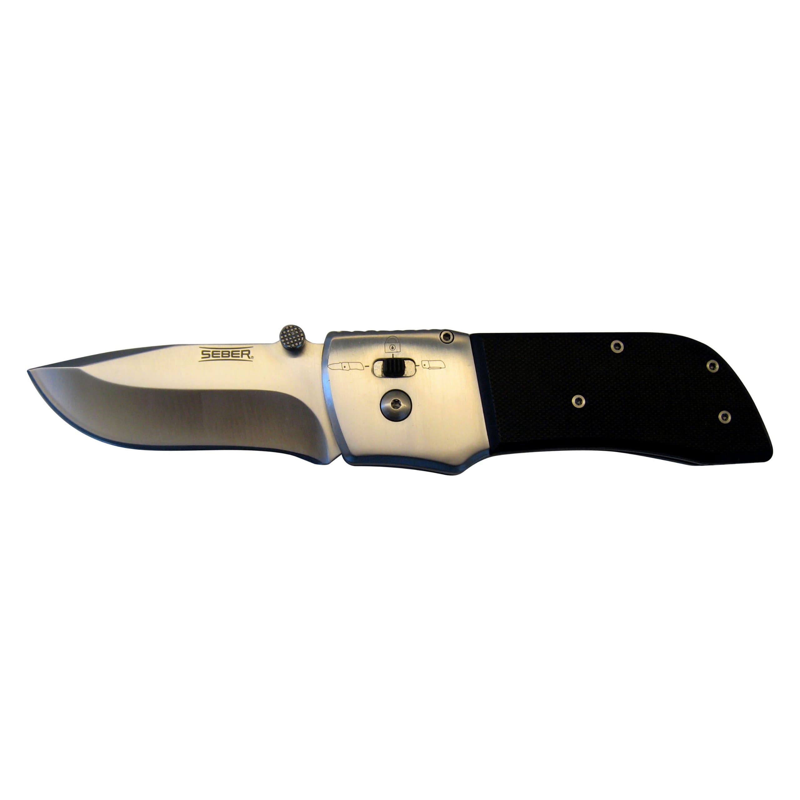 Seber RK1000CP Drop Point Satin Ratcheting Knife