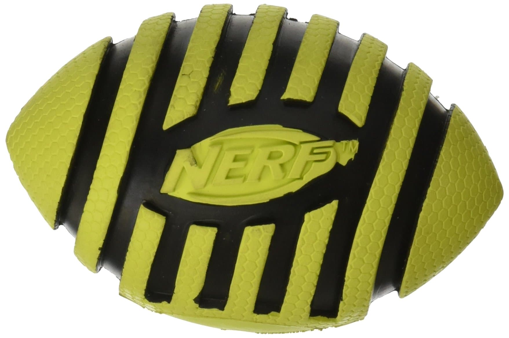 Nerf Dog Assortment: 3.5in Spiral Squeak Football 2 Pack
